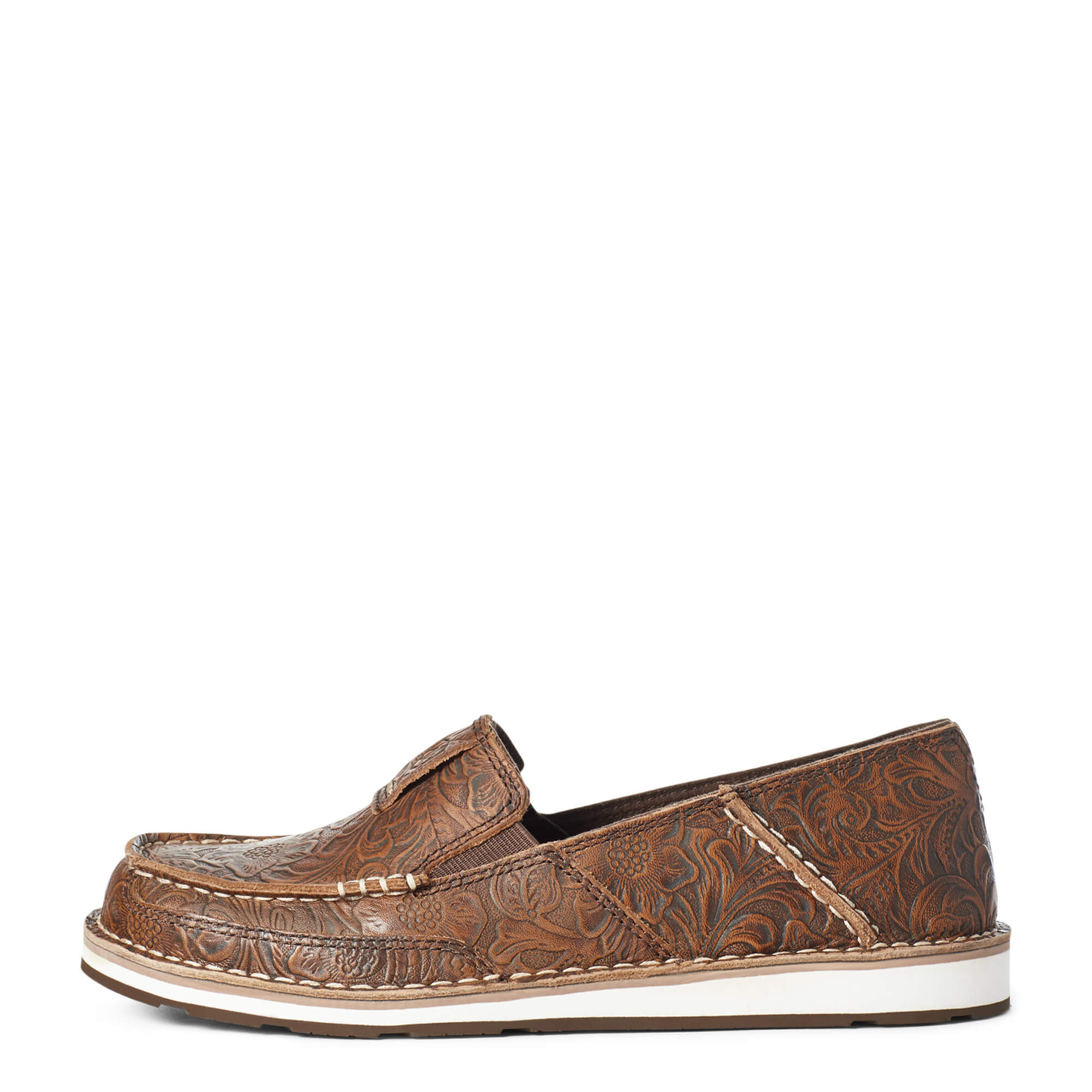 Ariat Women's Brown Floral Embossed Cruiser