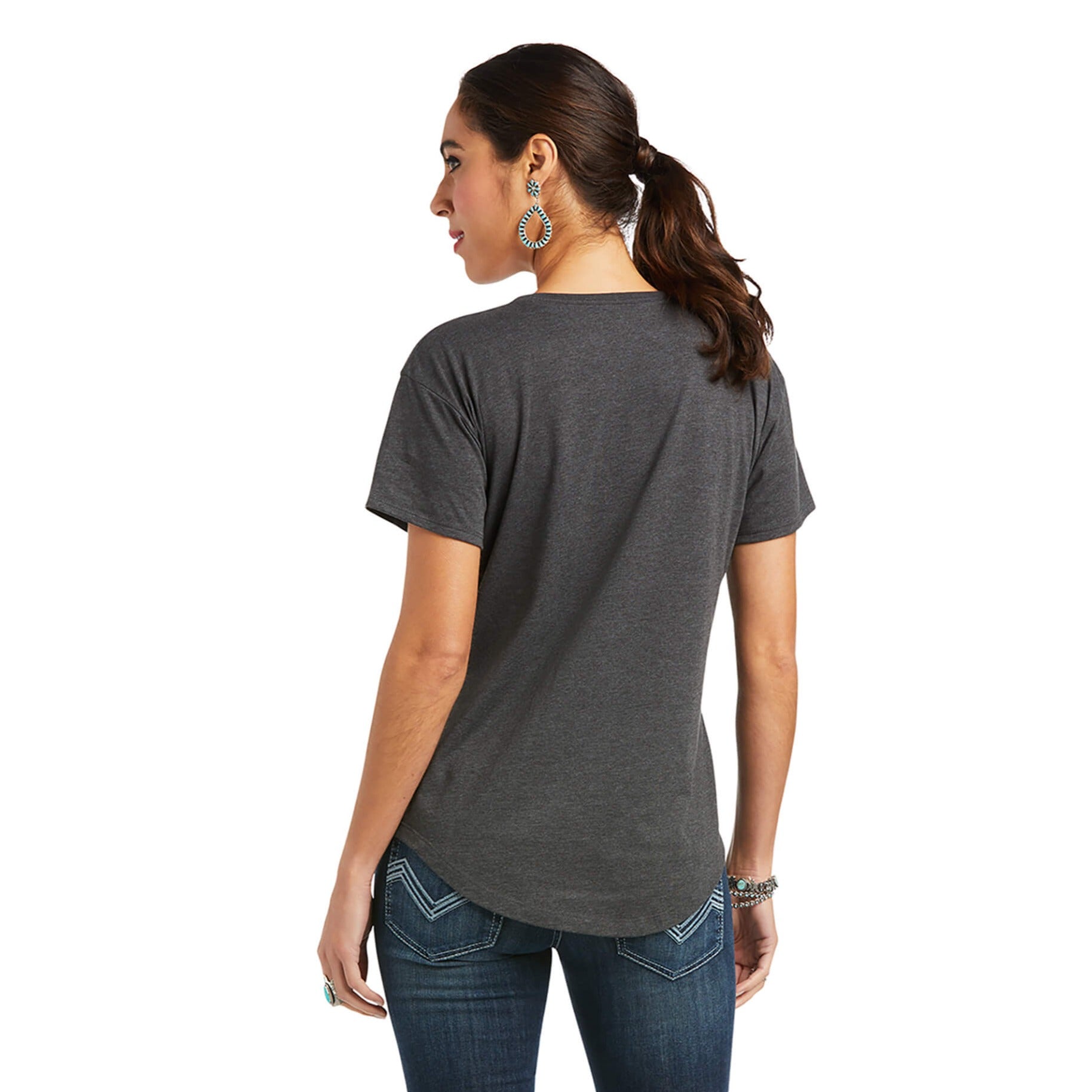 Ariat Women's Charcoal Underline Script Tee