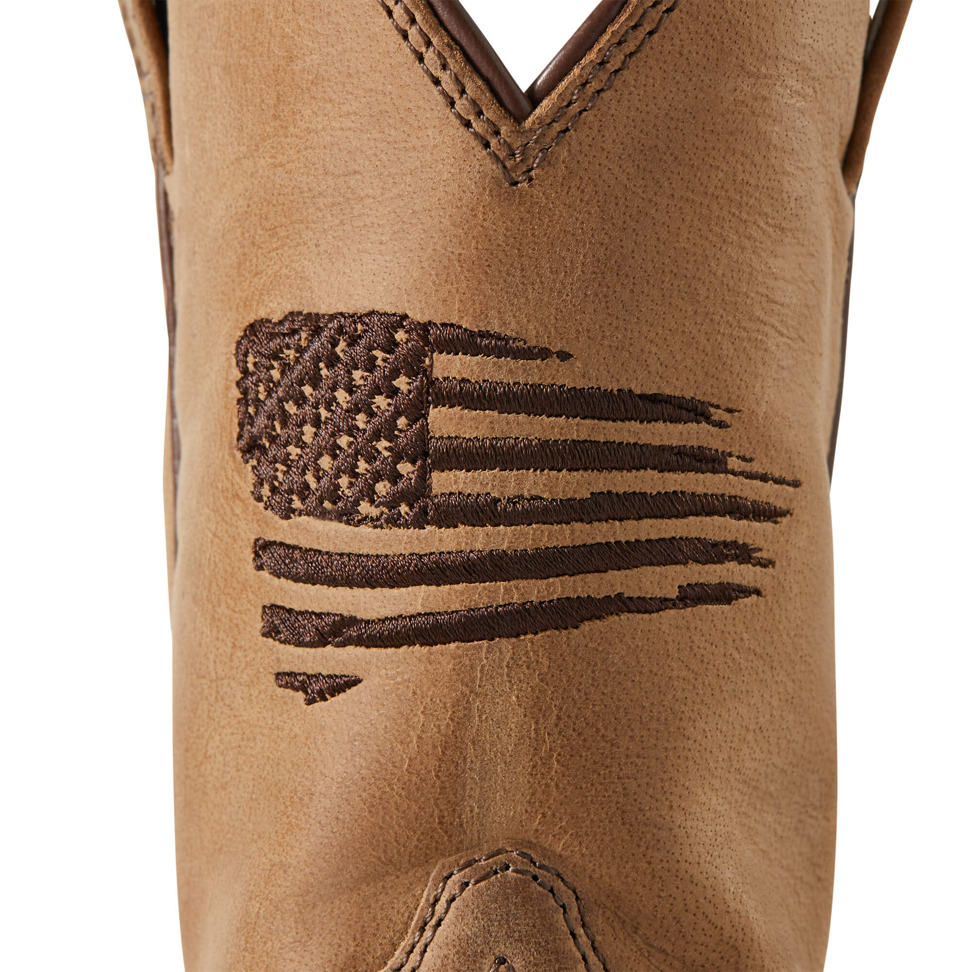Ariat Youth Homestead Brown Patriot II Western Boot