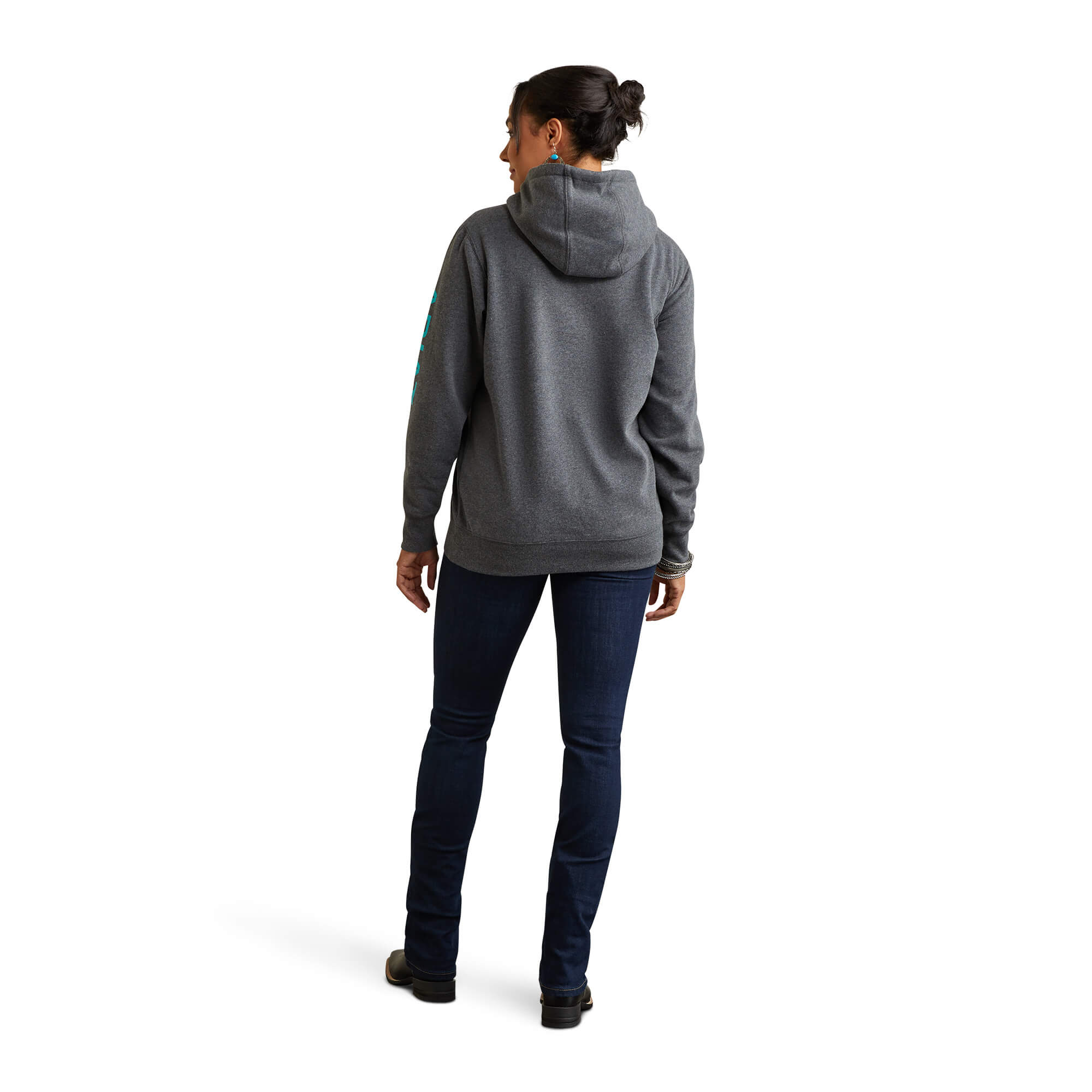 Ariat Women's Charcoal Heather Logo Hoodie
