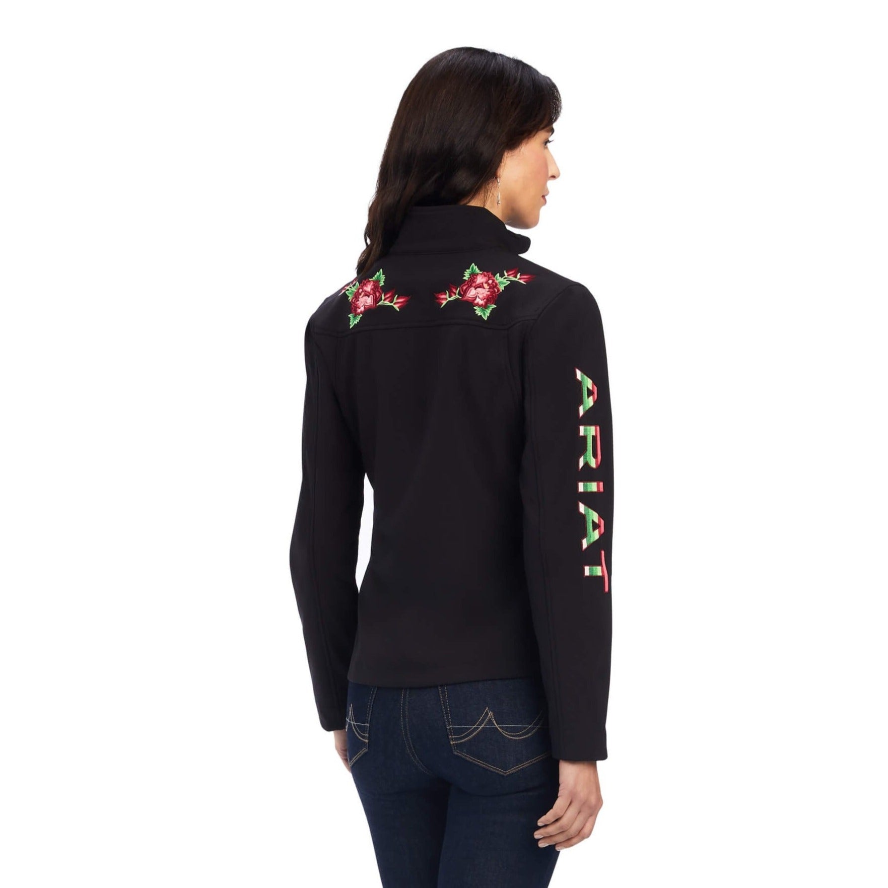 Ariat Women's Rosas Team Black Softshell Jacket