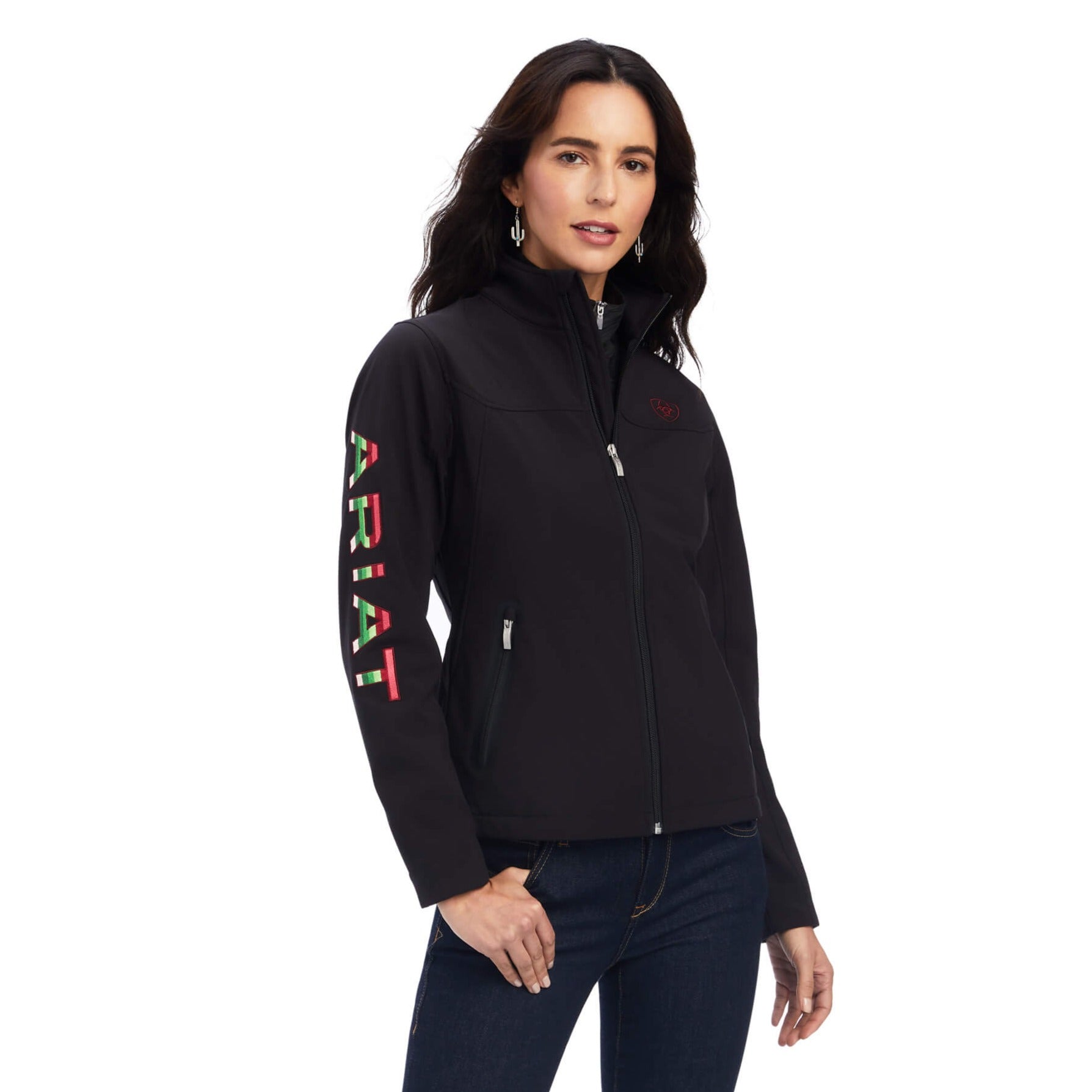 Ariat Women's Rosas Team Black Softshell Jacket