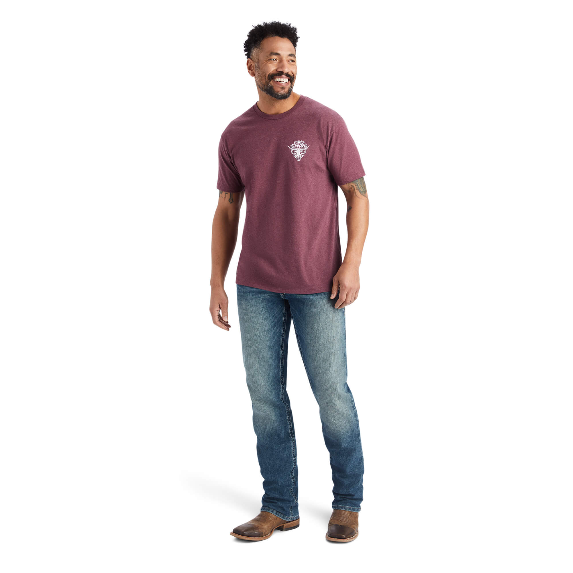 Ariat Arrowhead 2.0 Burgundy Heather T-Shirt