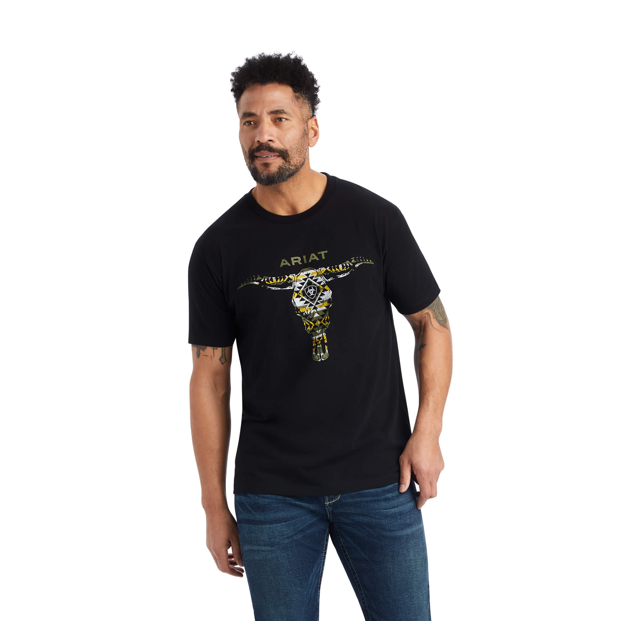 Ariat Black Blanket Skull T-Shirt