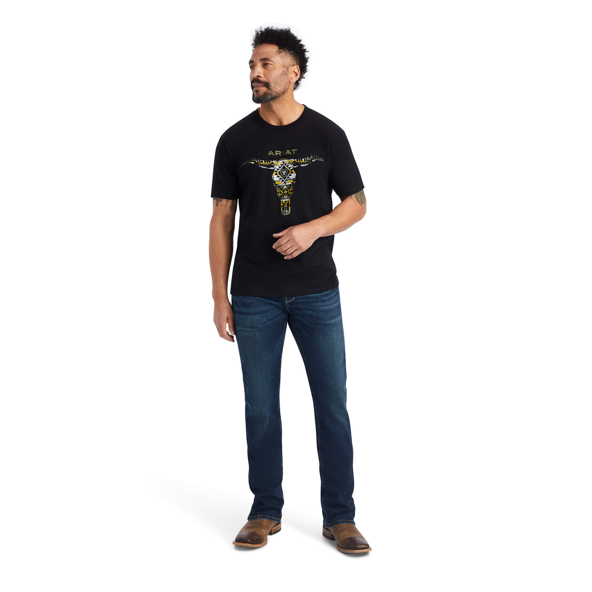 Ariat Black Blanket Skull T-Shirt