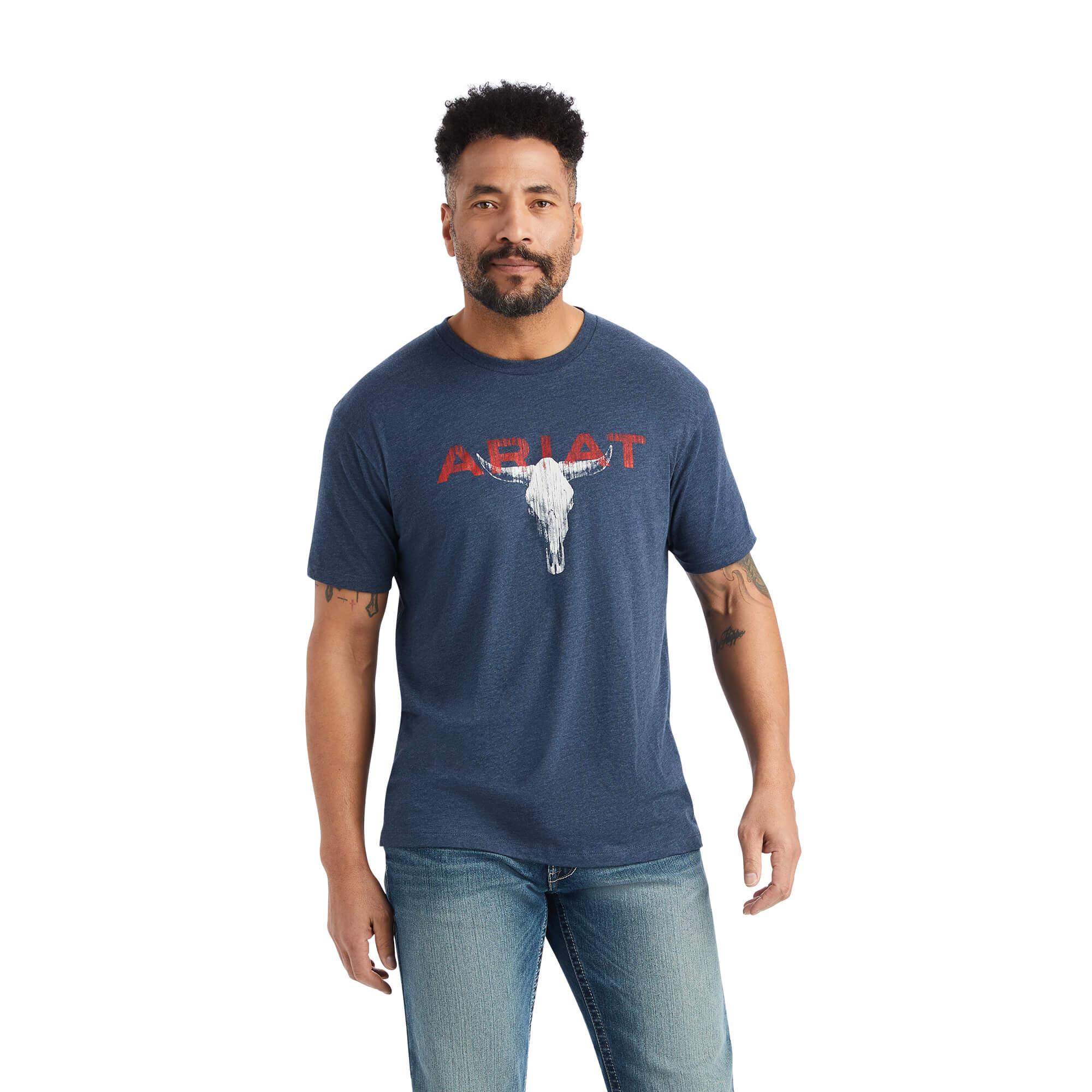 Ariat Navy Streak Skull T-Shirt