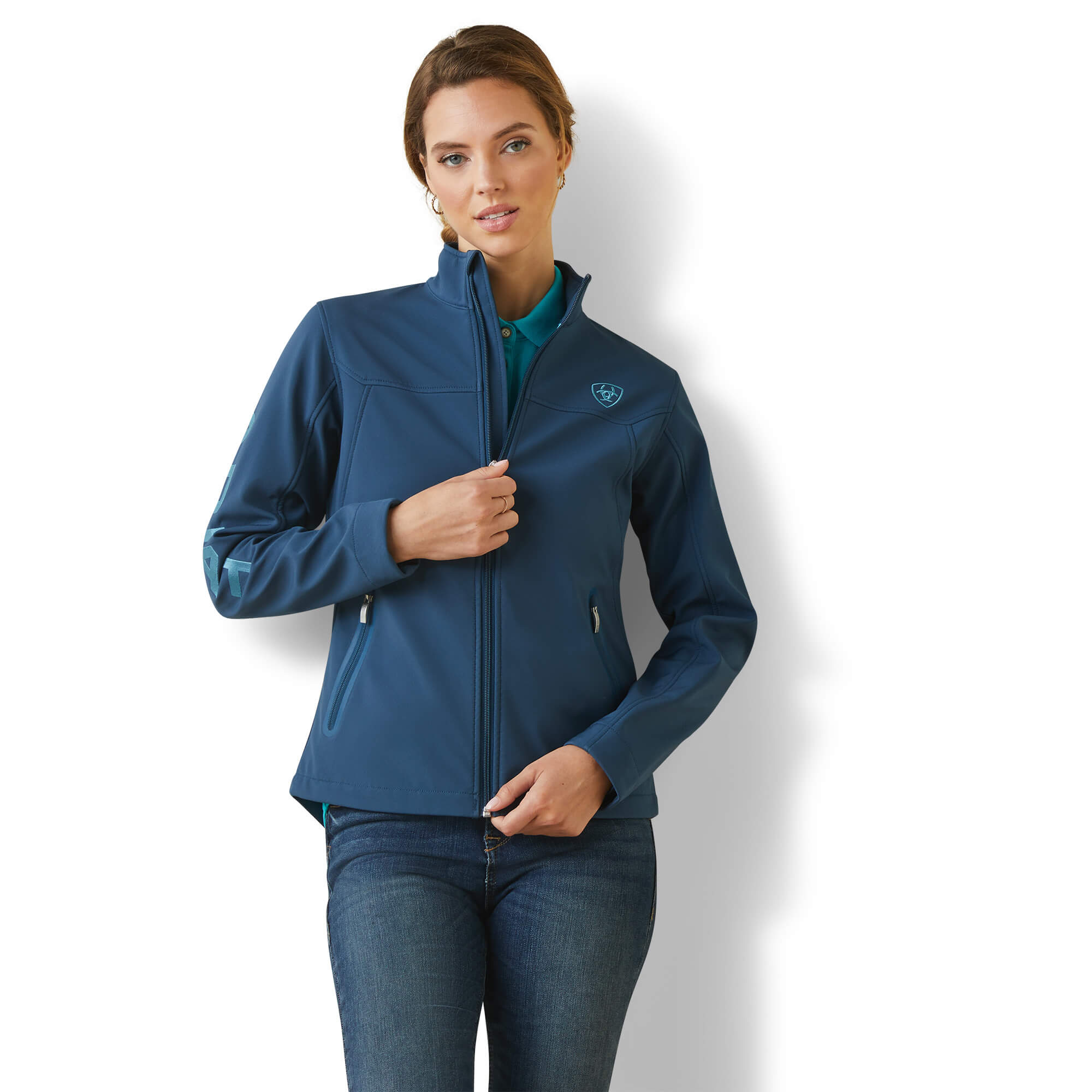 Ariat Women's Deep Petroleum New Team Softshell Jacket