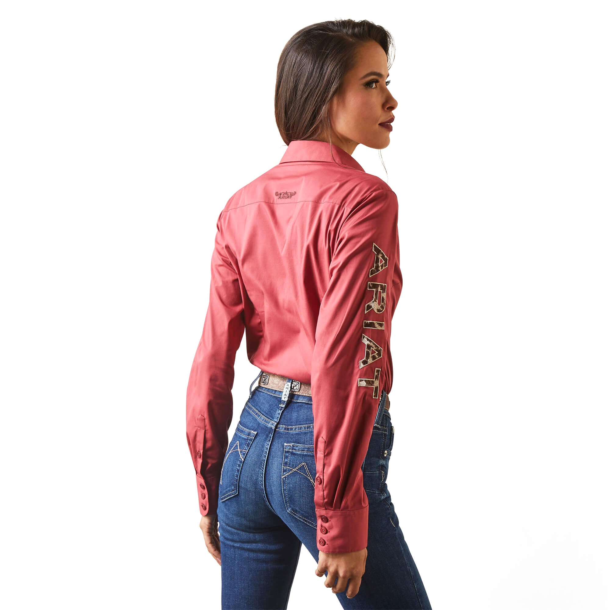 Ariat Women's Earth Red Team Kirby Stretch Shirt