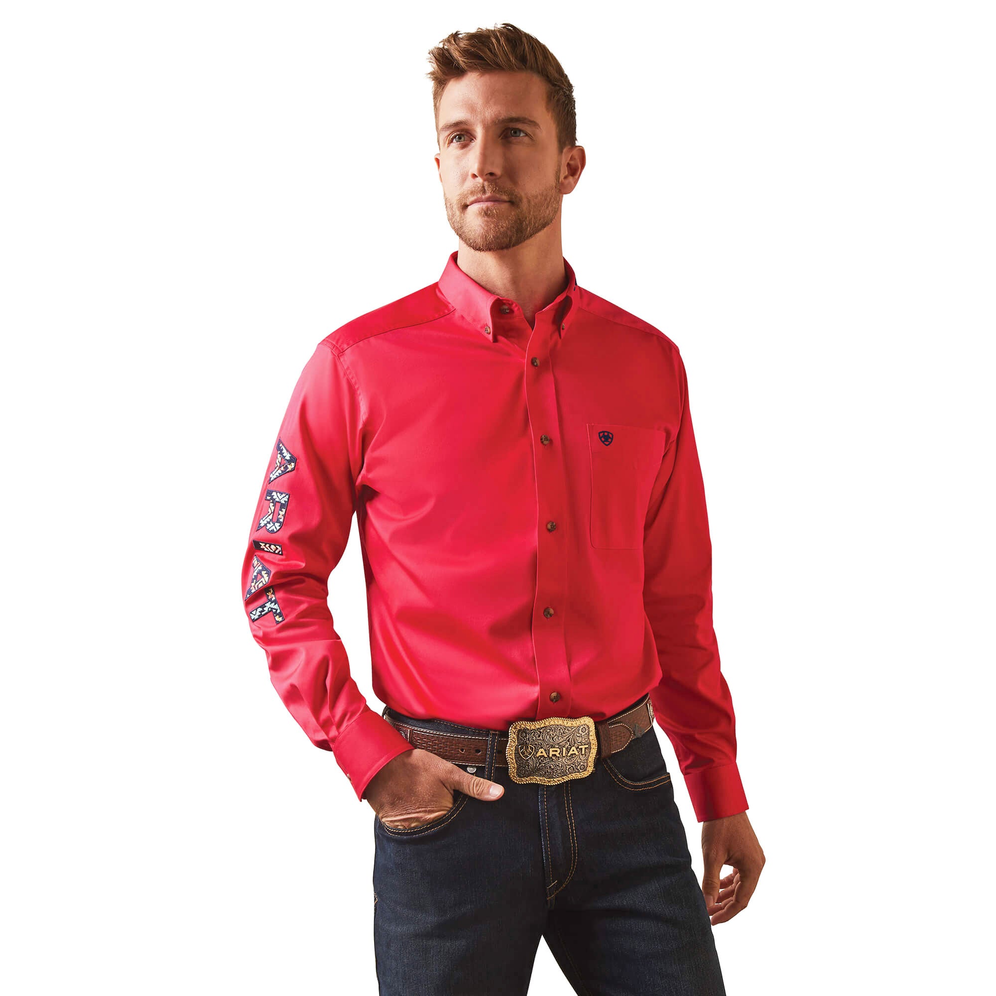 Ariat Azalea Team Logo Twill Fitted Long Sleeve Shirt