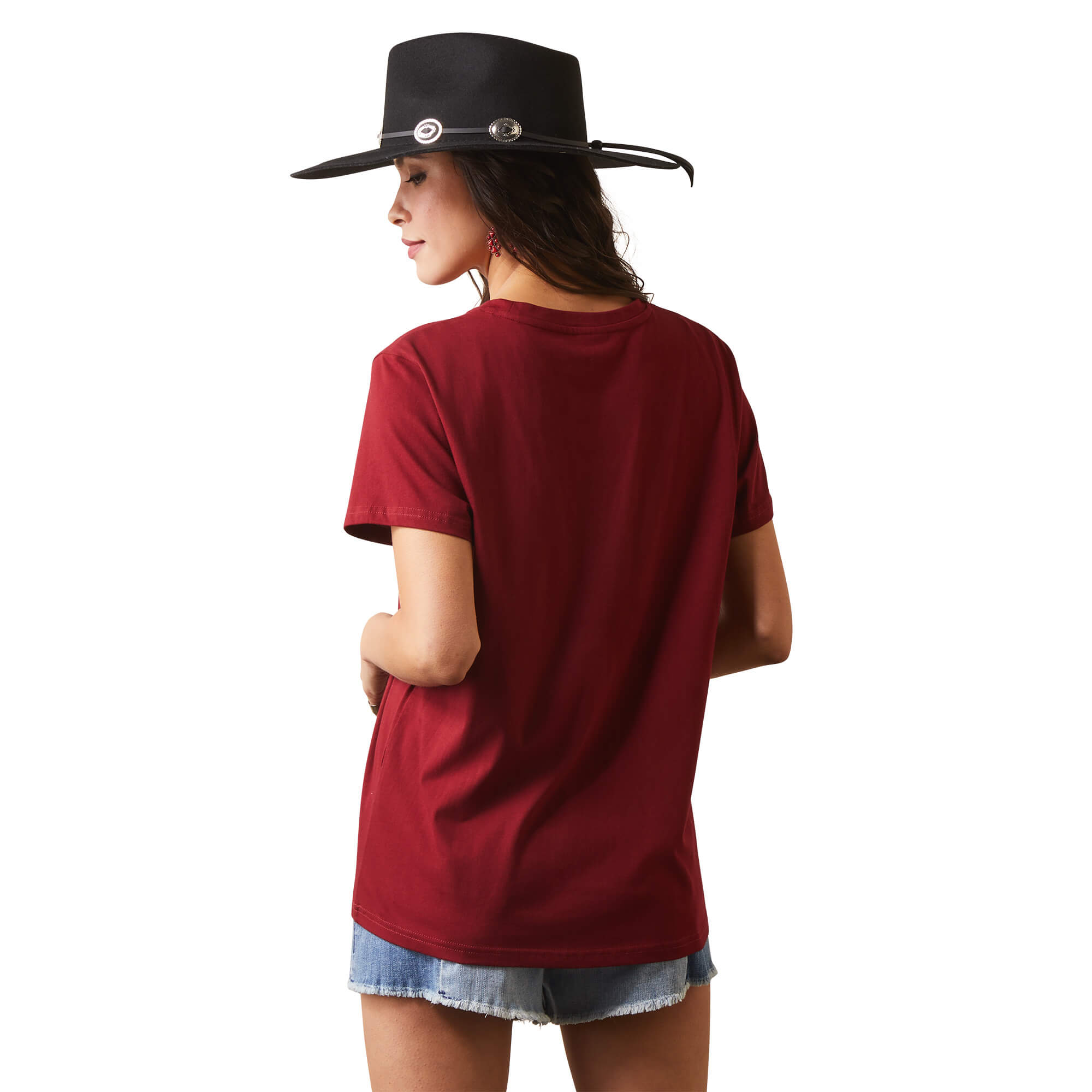 Ariat Women's Pomegranate REAL Daisy Steer Tee