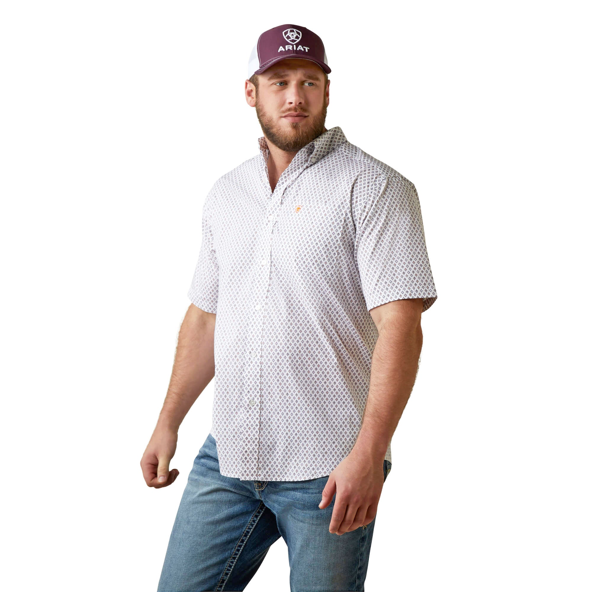 Ariat White Mayson Classic Short Sleeve Shirt