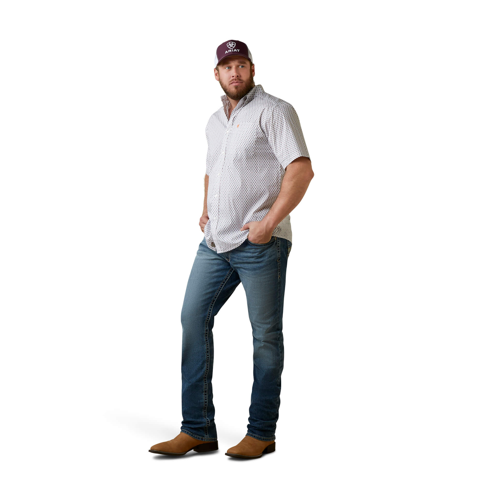 Ariat White Mayson Classic Short Sleeve Shirt