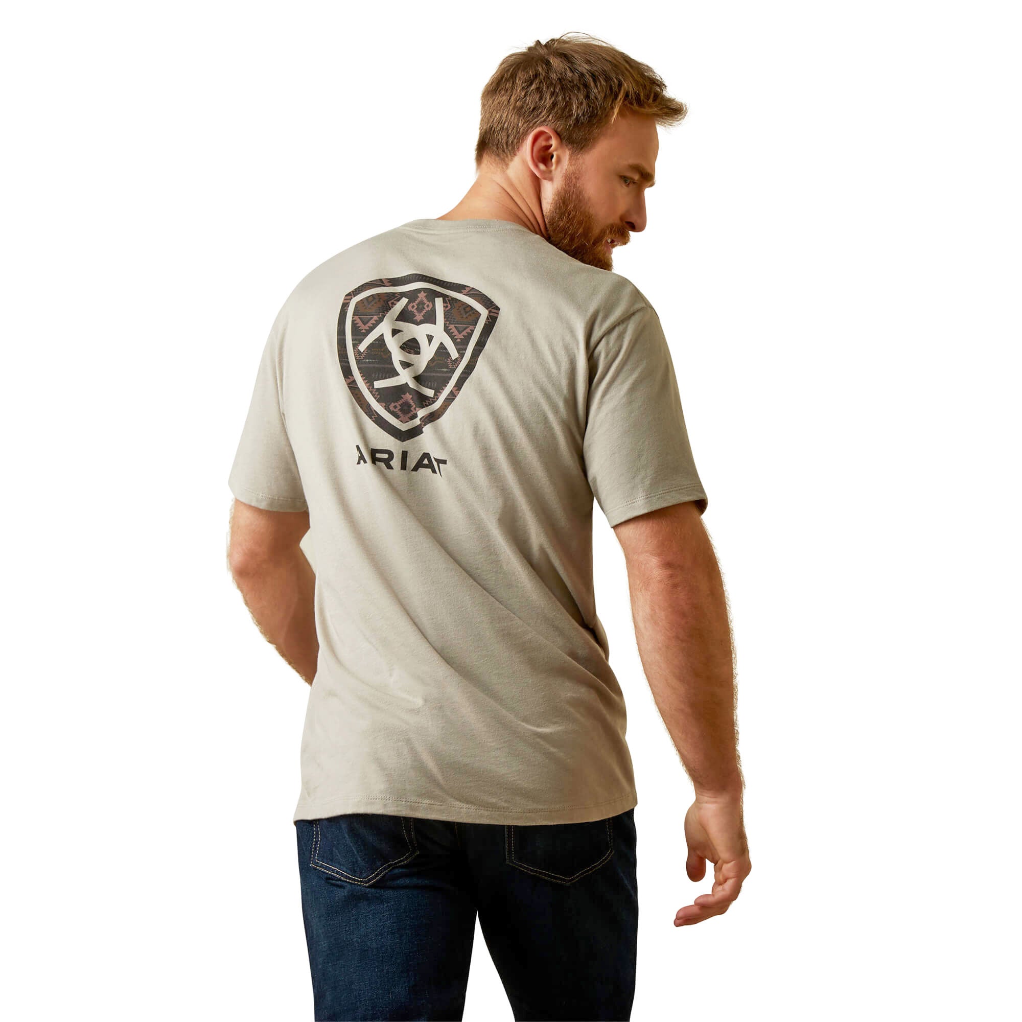 Ariat Khaki Heather Serape Table Rodeo T-Shirt