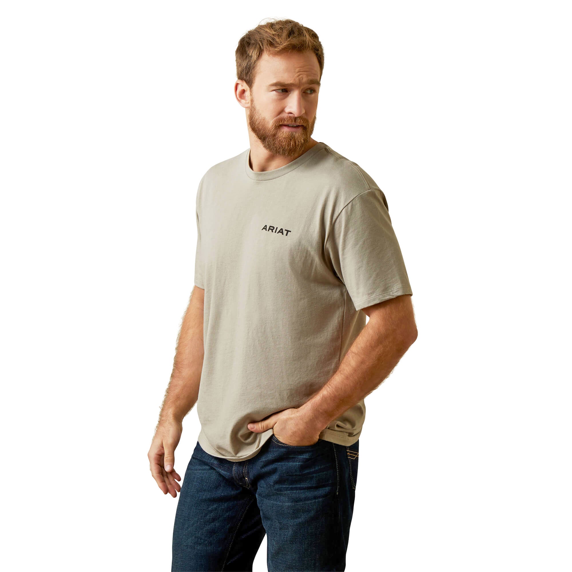 Ariat Khaki Heather Serape Table Rodeo T-Shirt
