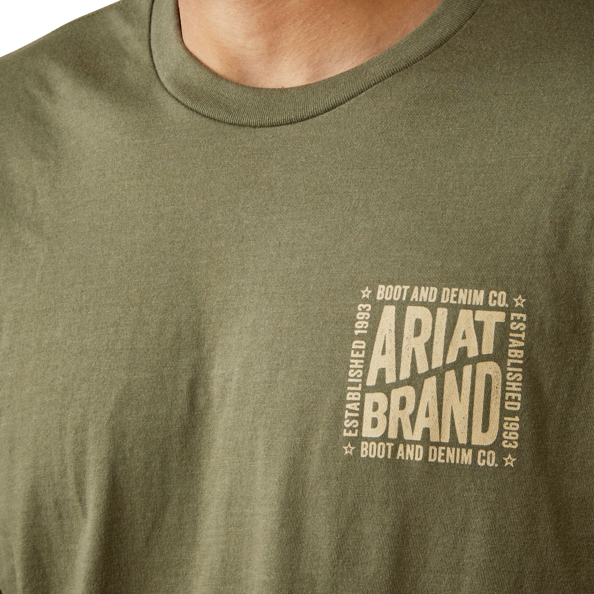 Ariat Military Heather Curve Ball T-Shirt