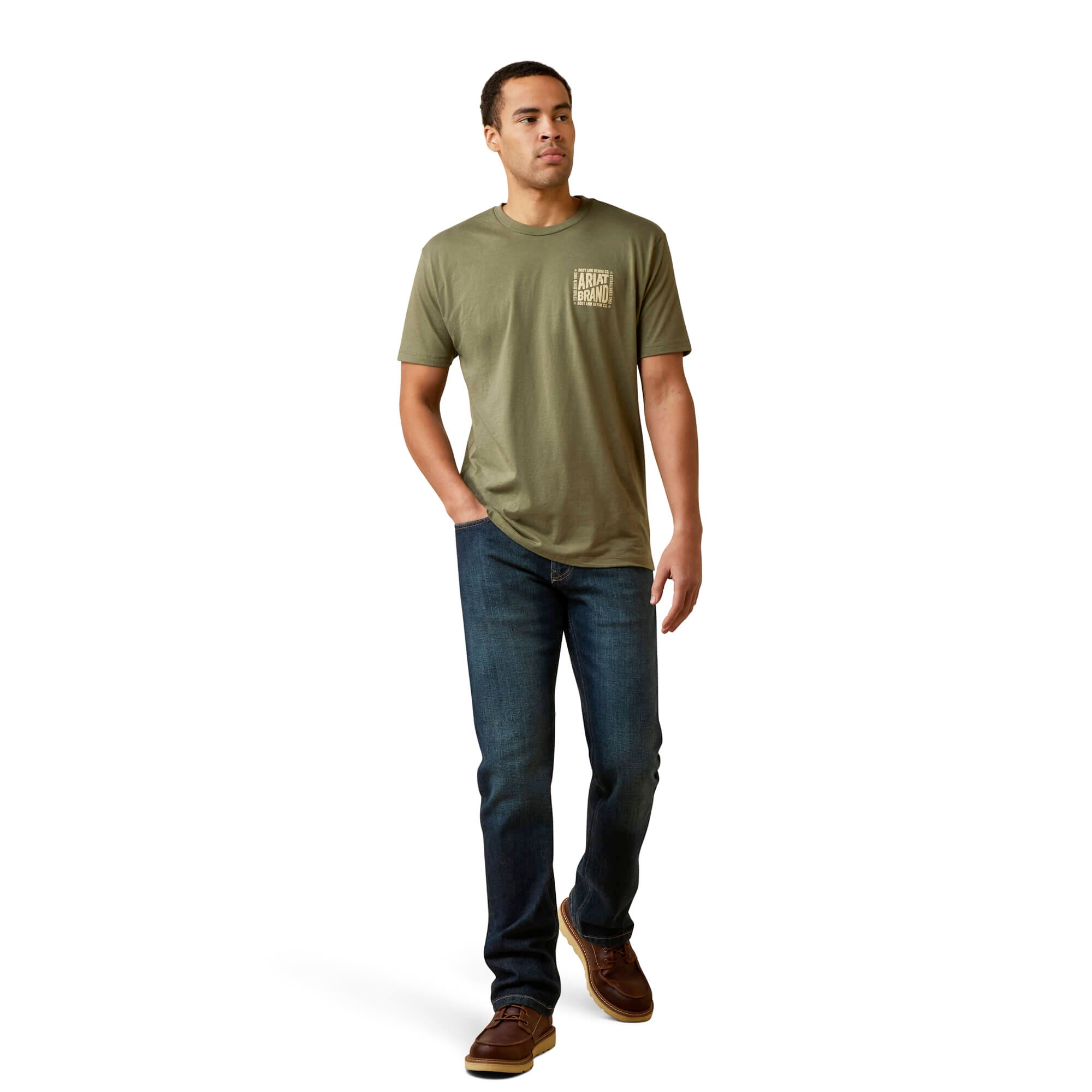 Ariat Military Heather Curve Ball T-Shirt