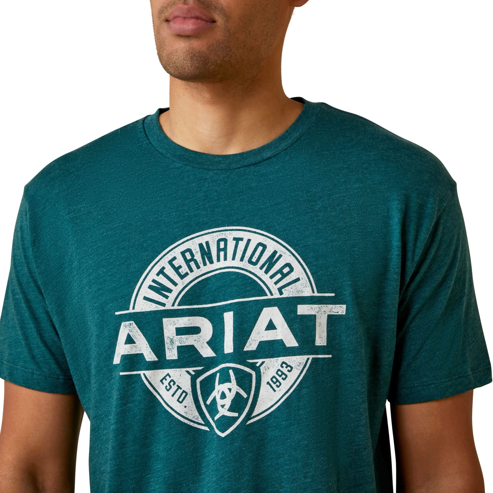 Ariat Dark Teal Heather Center Fire T-Shirt