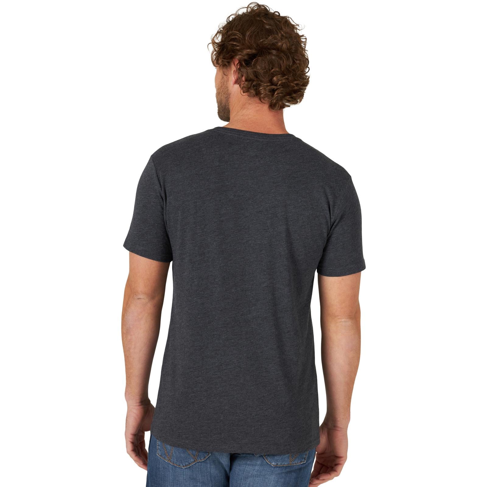 Wrangler Caviar Heather Rope Logo T Shirt