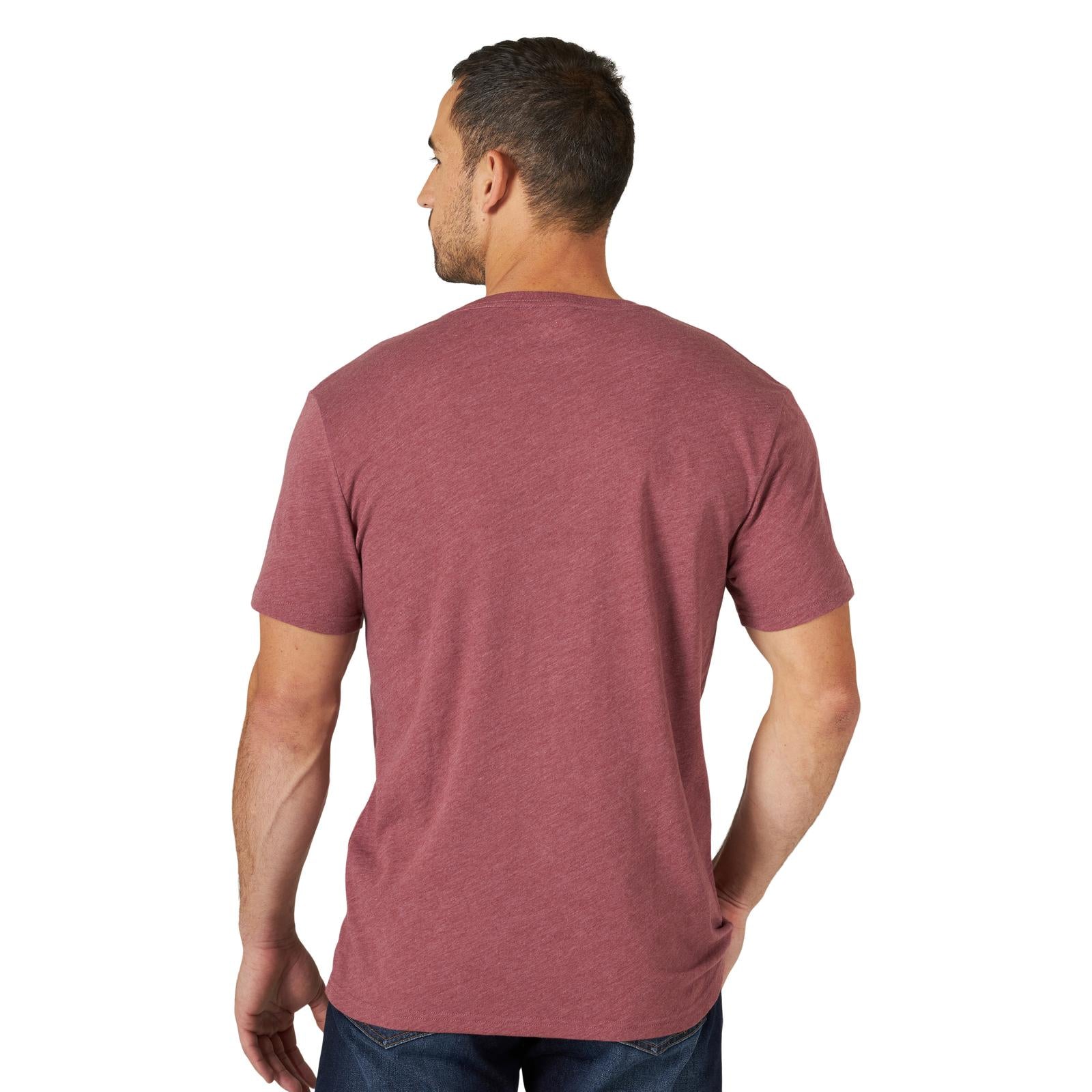 Wrangler Burgundy Heather Graphic Print T Shirt