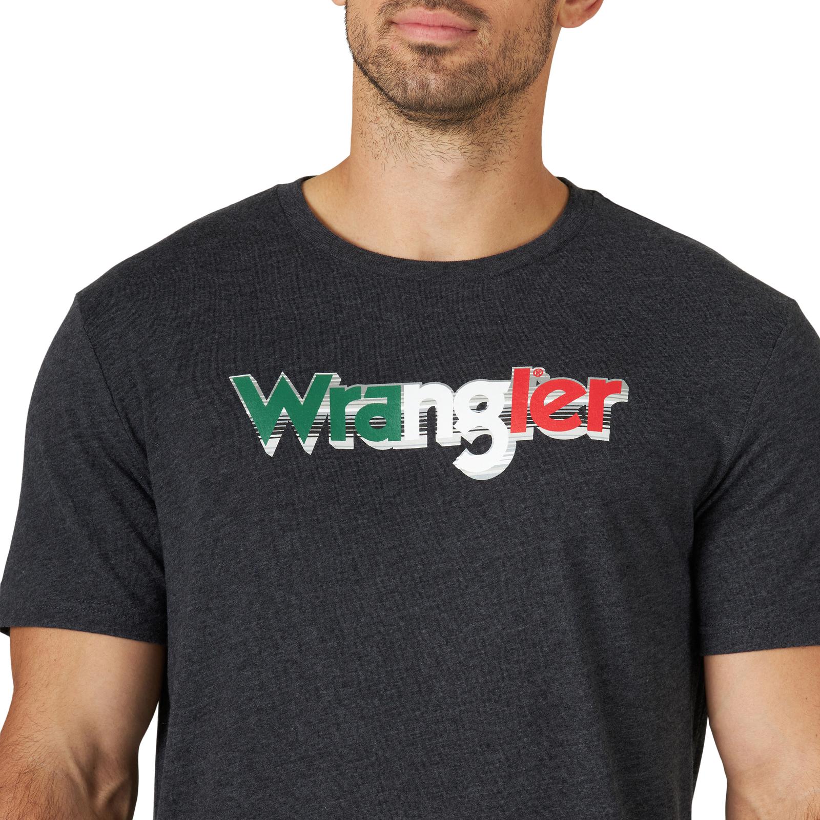 Wrangler Caviar Heather Mexico T Shirt