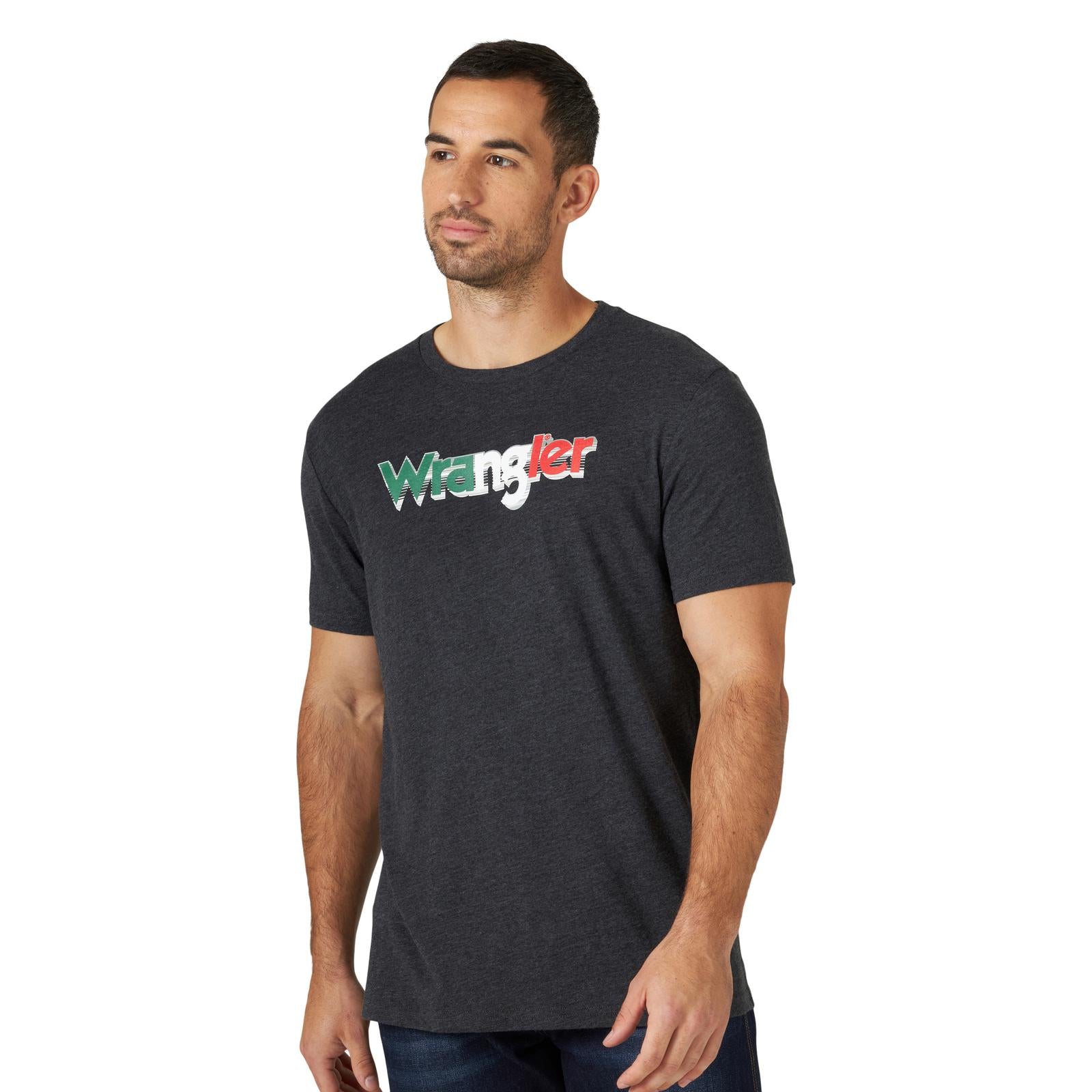 Wrangler Caviar Heather Mexico T Shirt