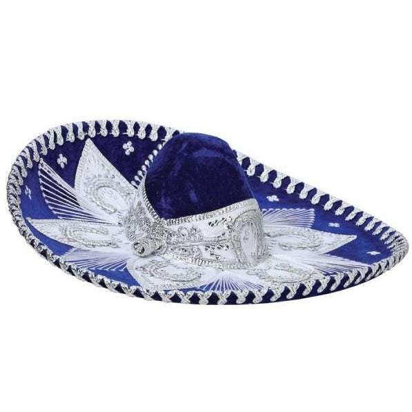 Sombrero Charro Terciopelo Royal/Silver