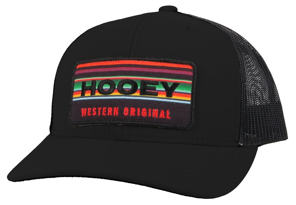 Hooey Black Horizon Patch Trucker Cap