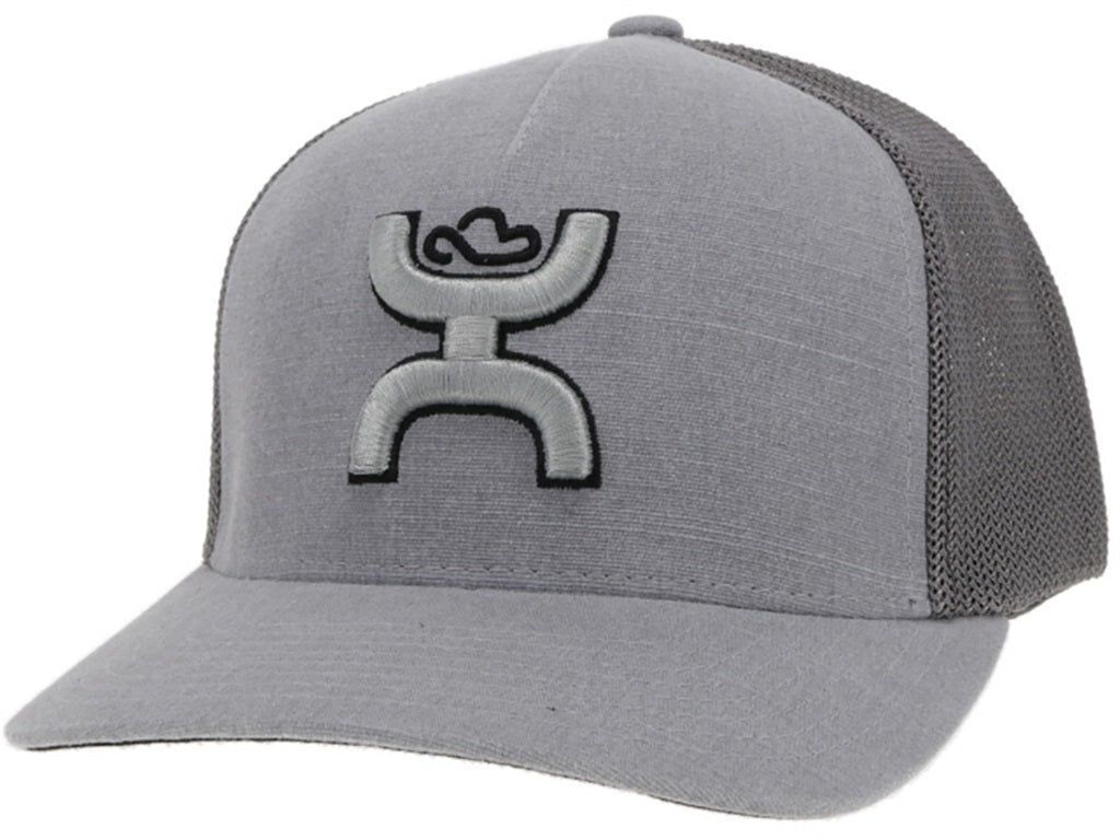 Hooey Coach Grey Flexfit Trucker Cap