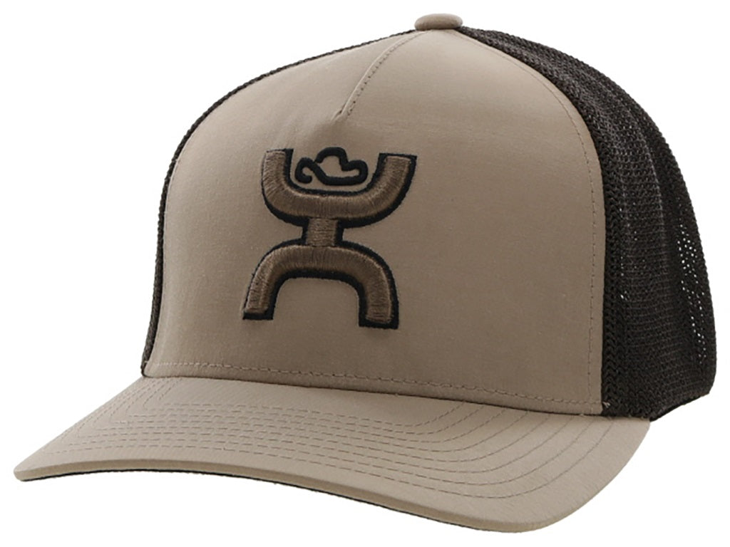 Hooey Coach Tan & Brown Flexfit Trucker Cap