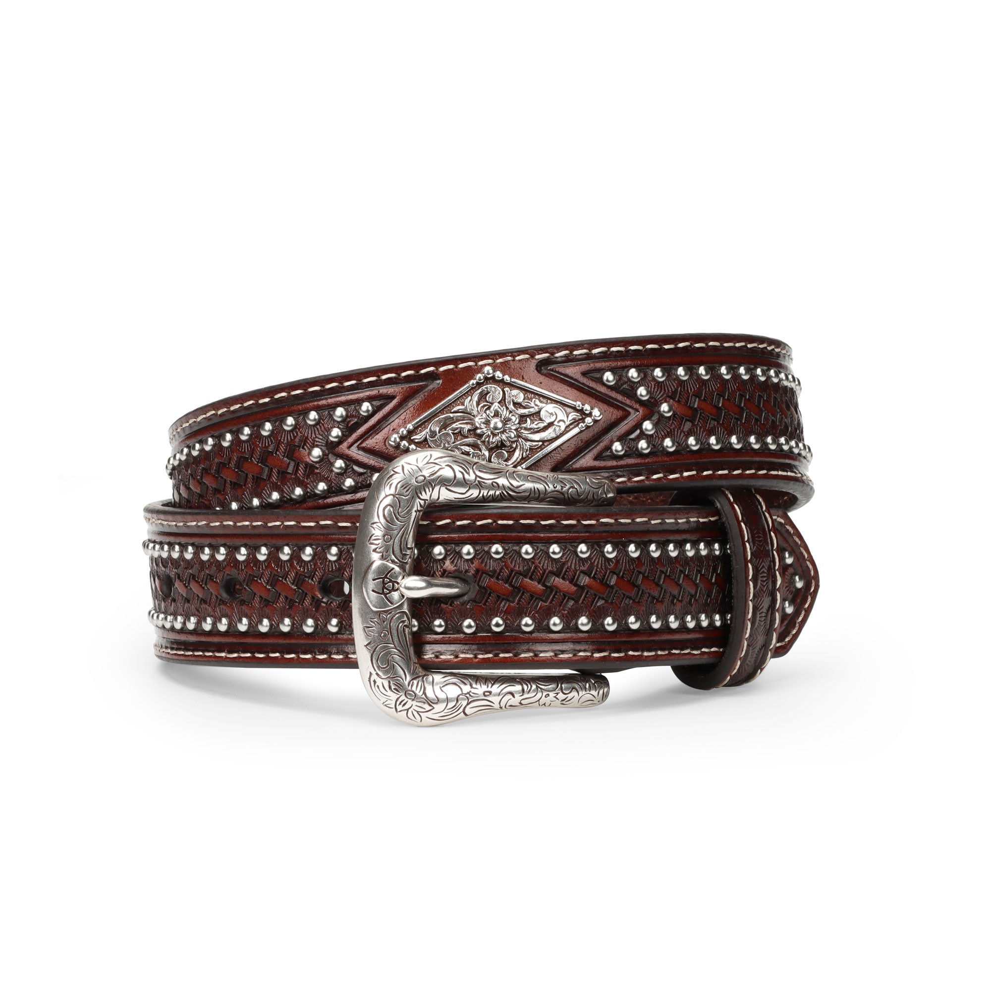 Ariat Youth Nailhead Embossed Western Belt