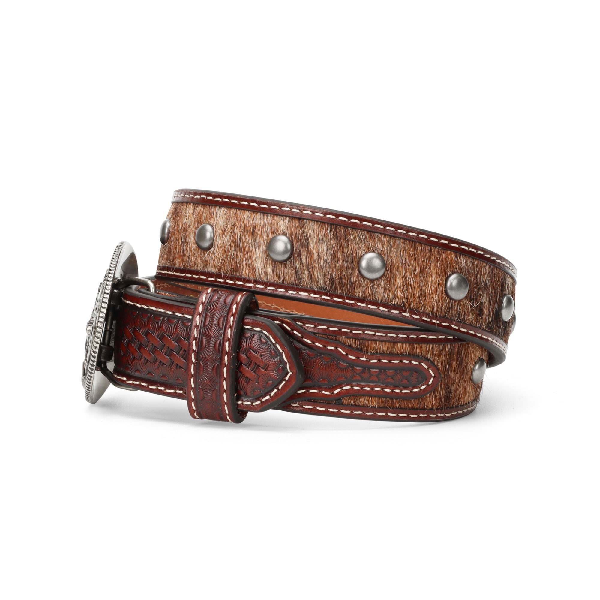 Ariat Youth Calf Hair Rodeo Buckle Belt