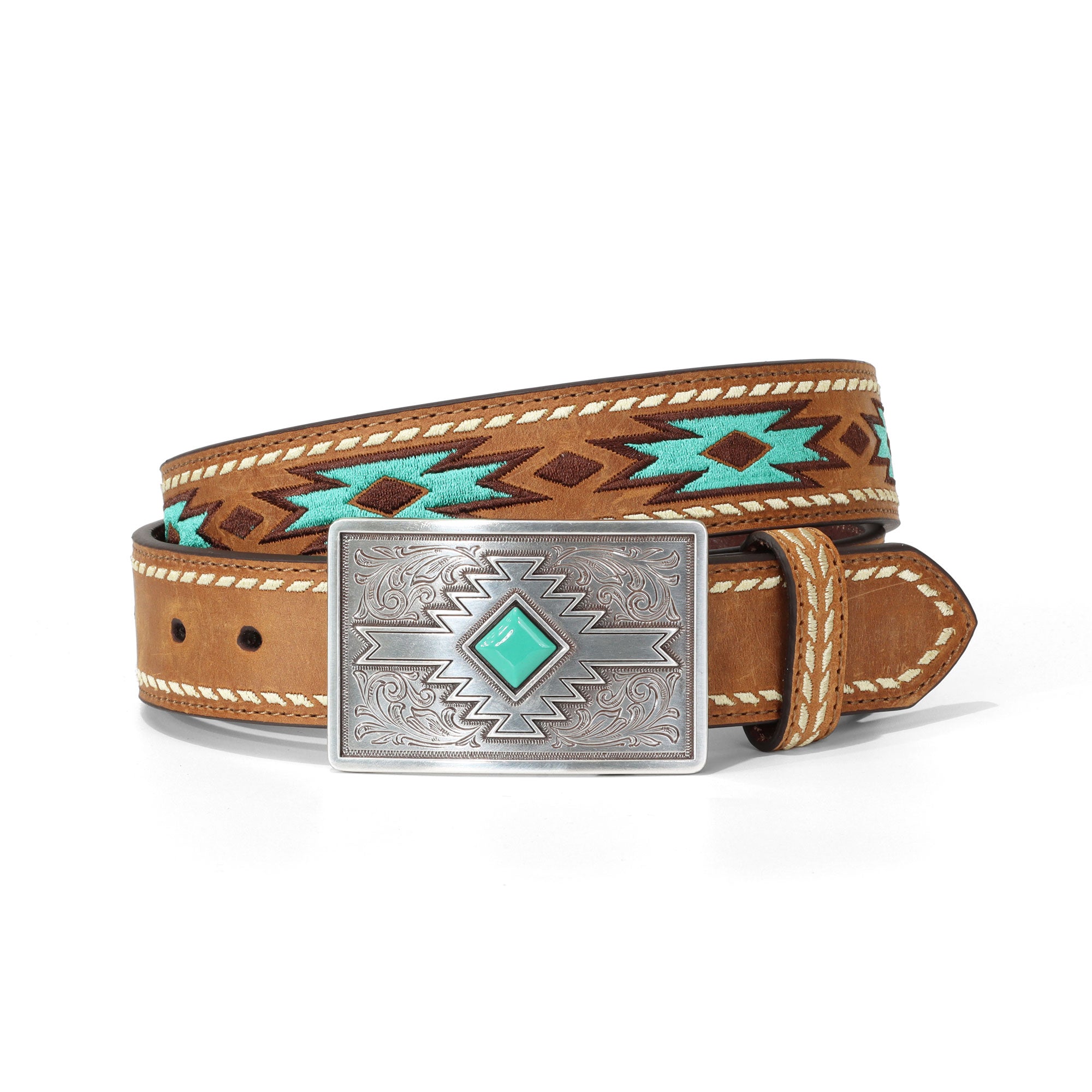 Ariat Men's Southwestern Embroidered Belt