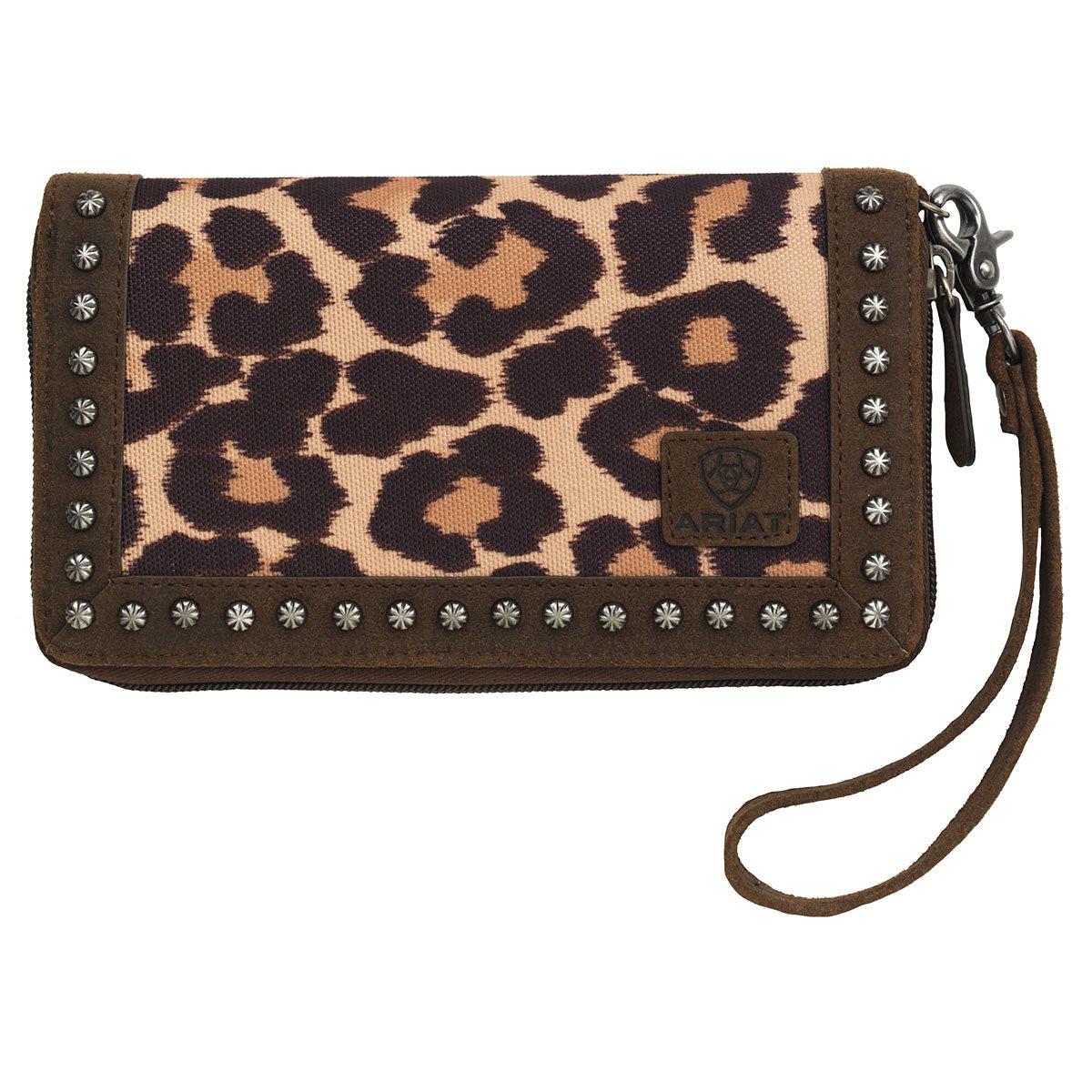 Ariat Leopard Brown Clutch Wallet