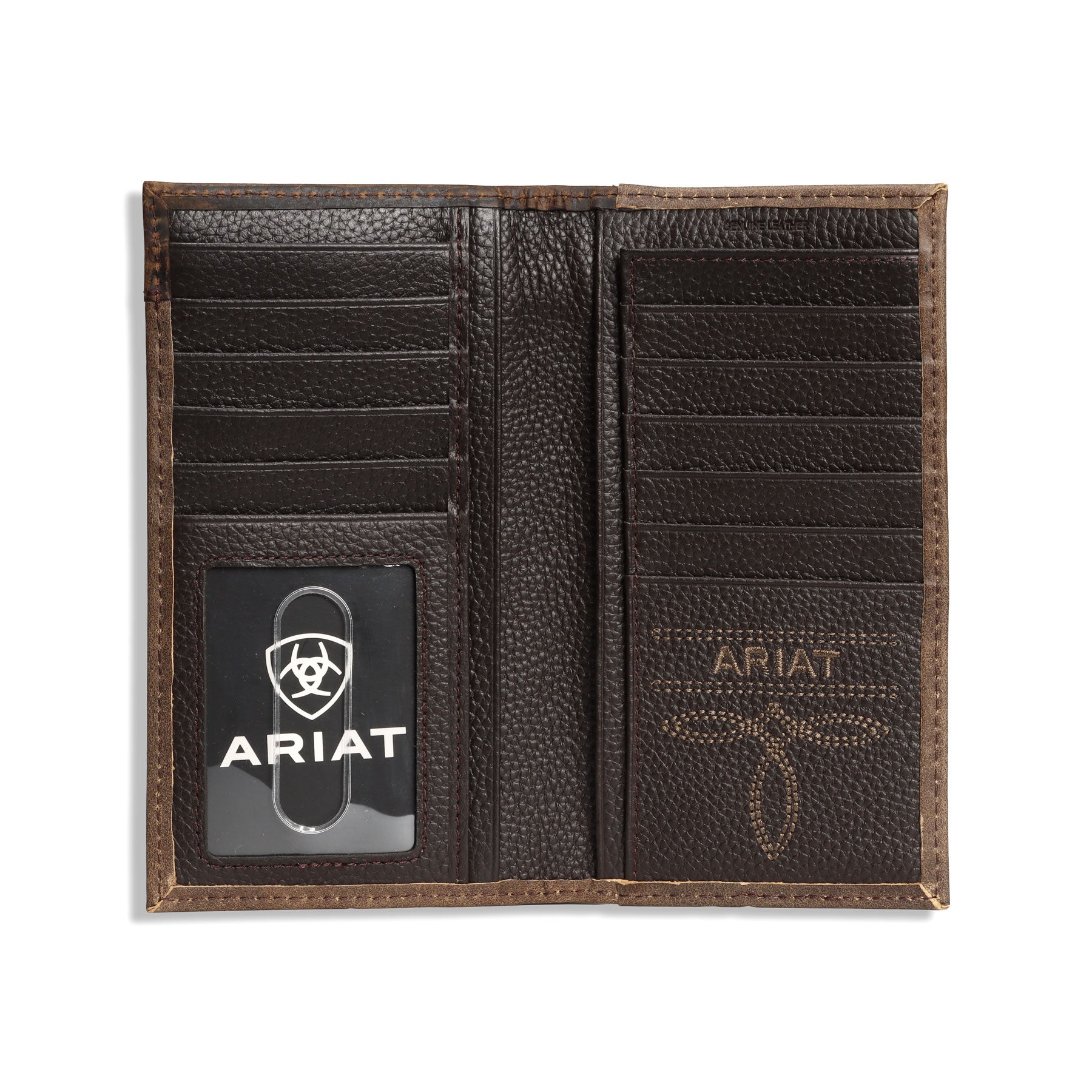 Ariat Brown Premium Overlay Rodeo Wallet