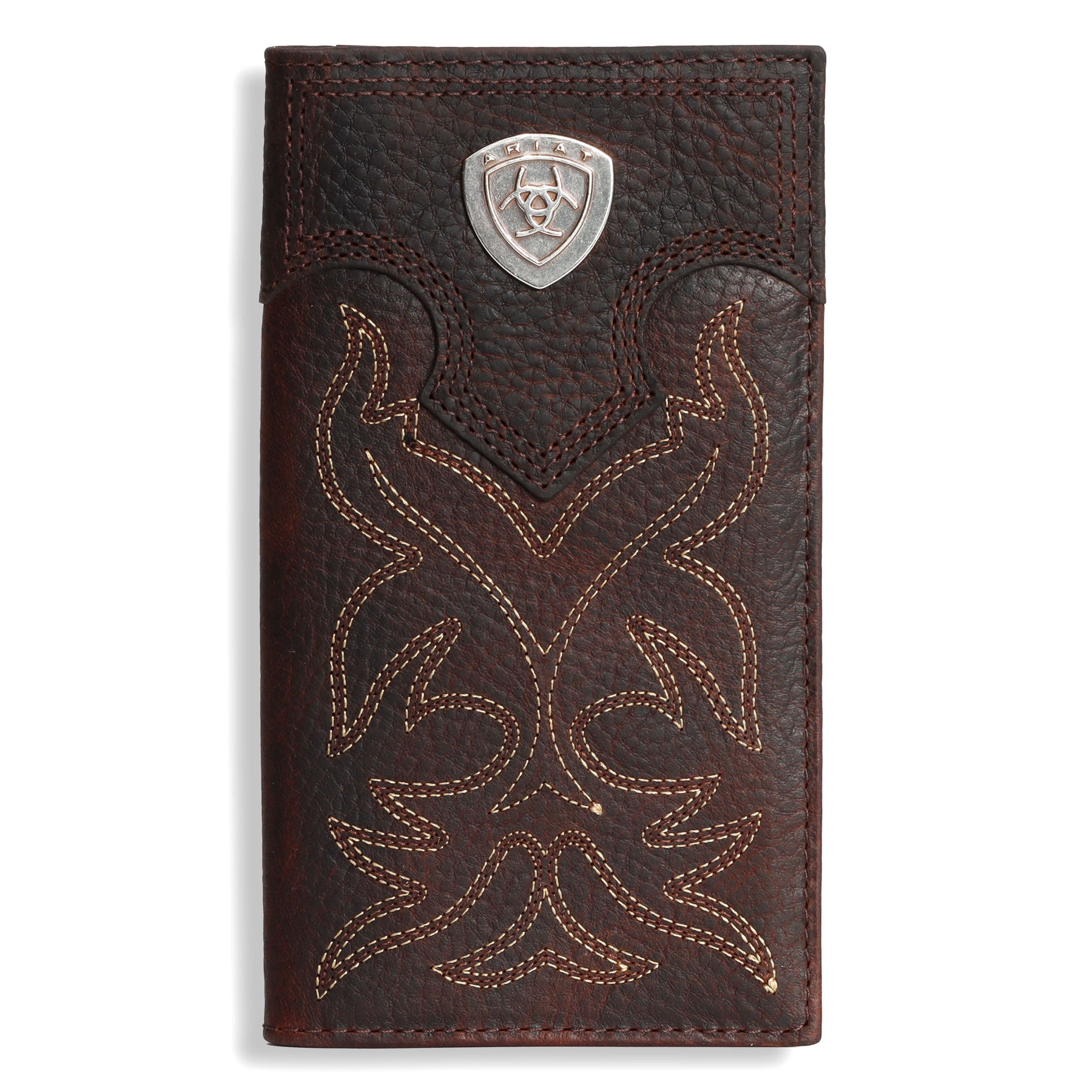 Ariat Brown Stitched Rodeo Wallet