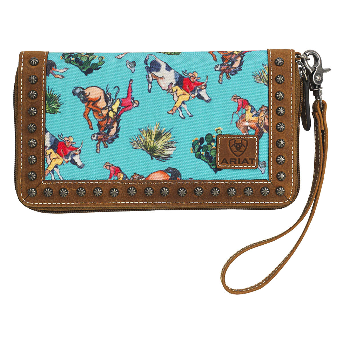Ariat Bronco Turqouise Clutch Wallet