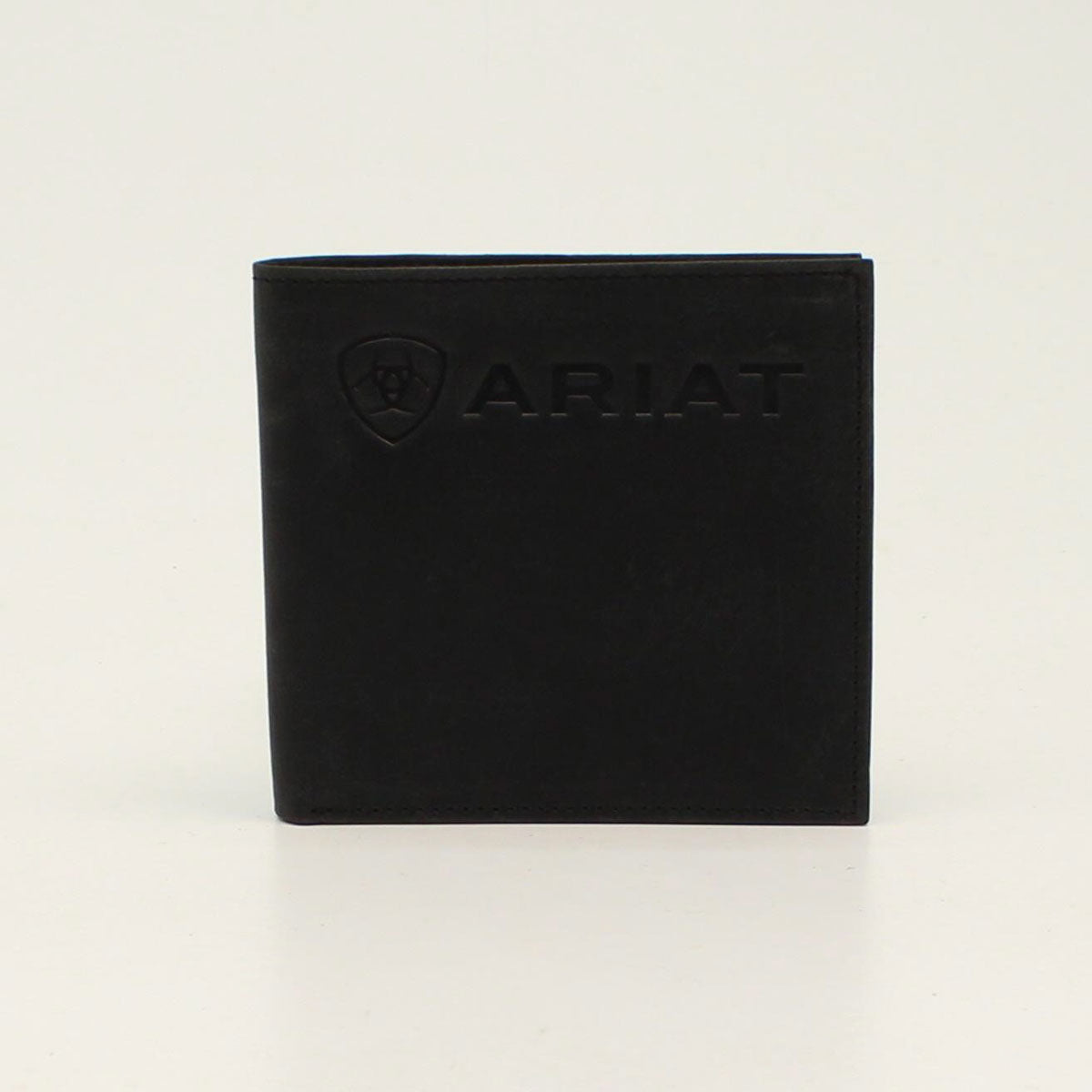 Ariat Black Debossed Logo Bifold Wallet