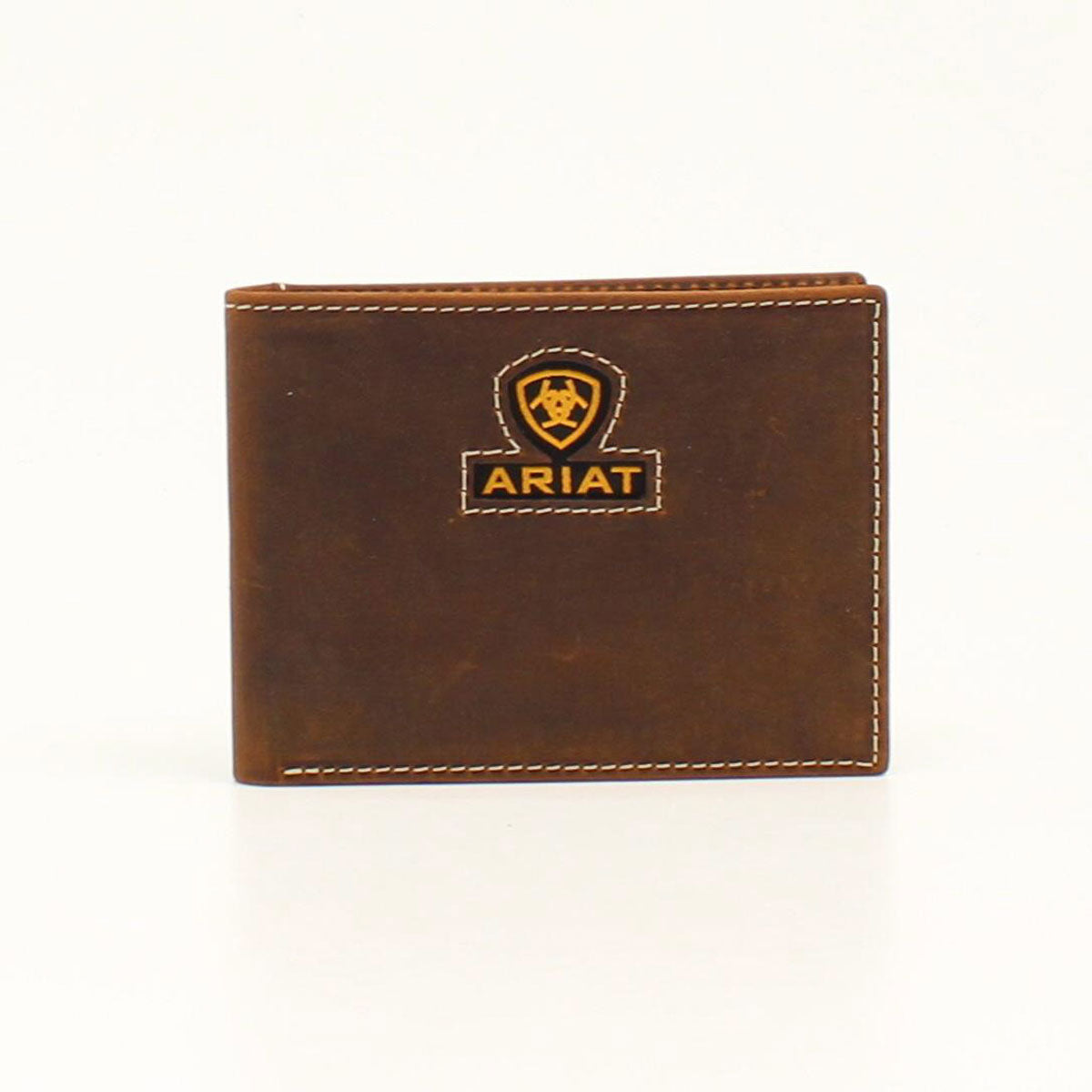 Ariat Medium Brown Ribbon Inlay Bifold Wallet