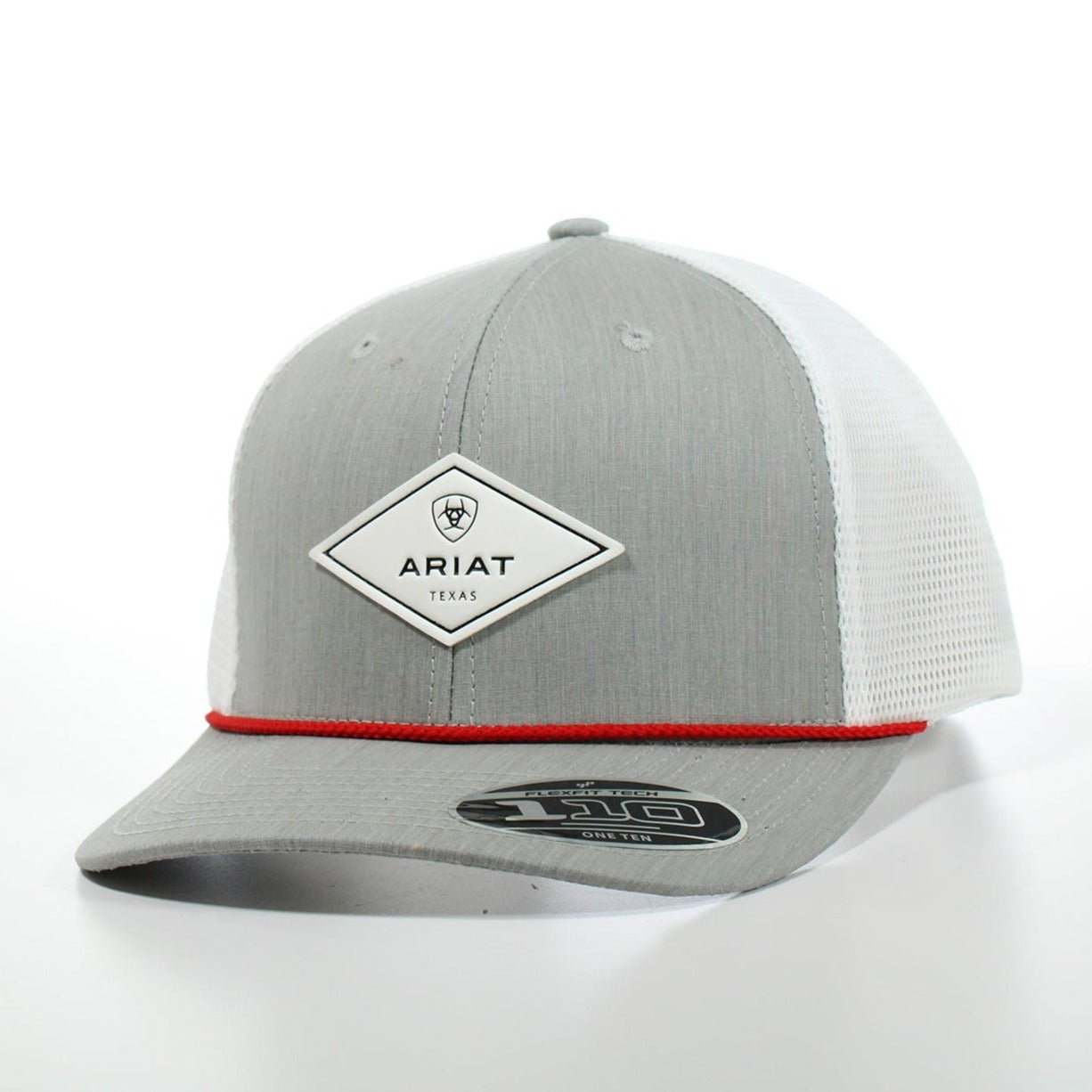 Ariat Grey & White Diamond Patch Rope 110 Cap