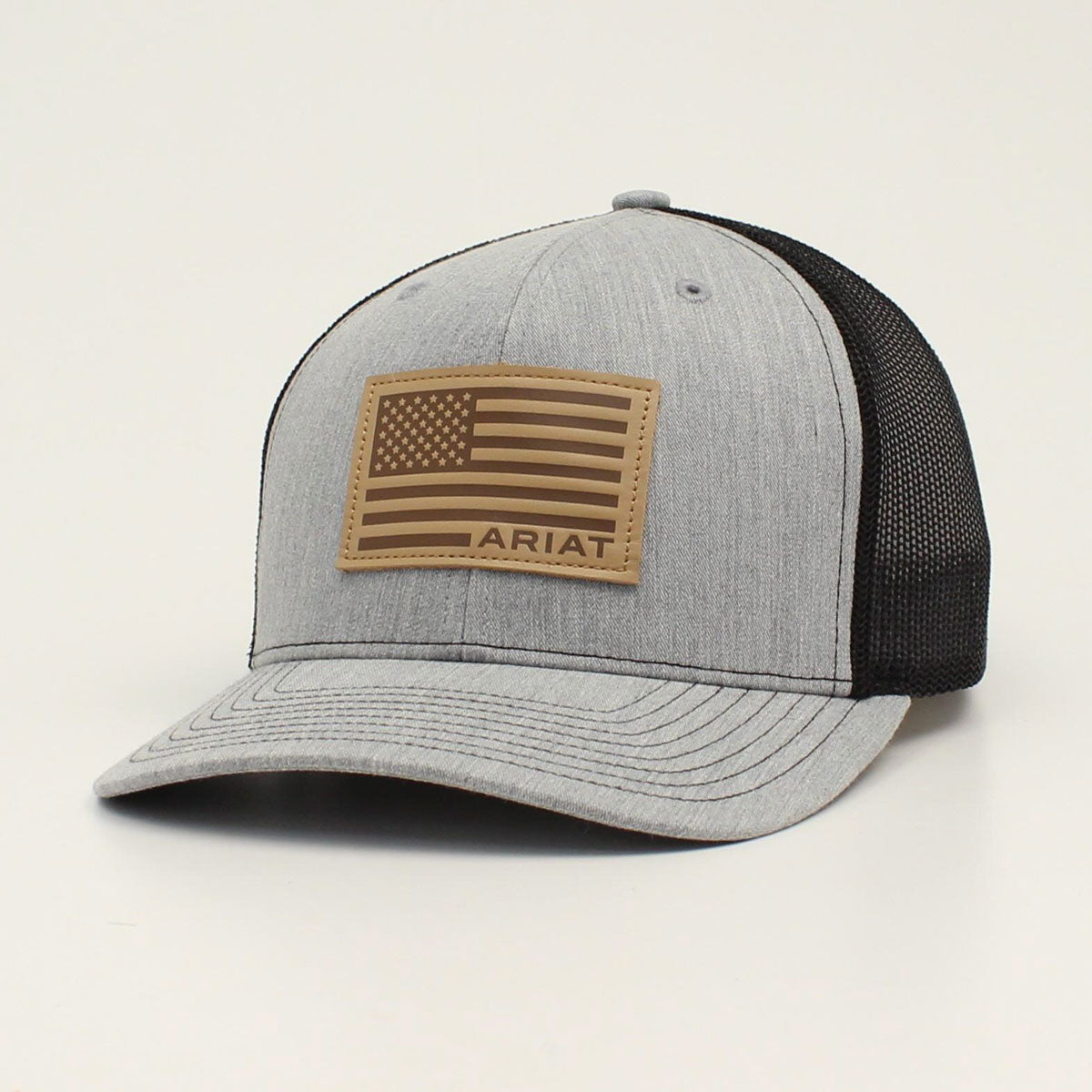 Ariat Heather Grey Flag Patch Cap