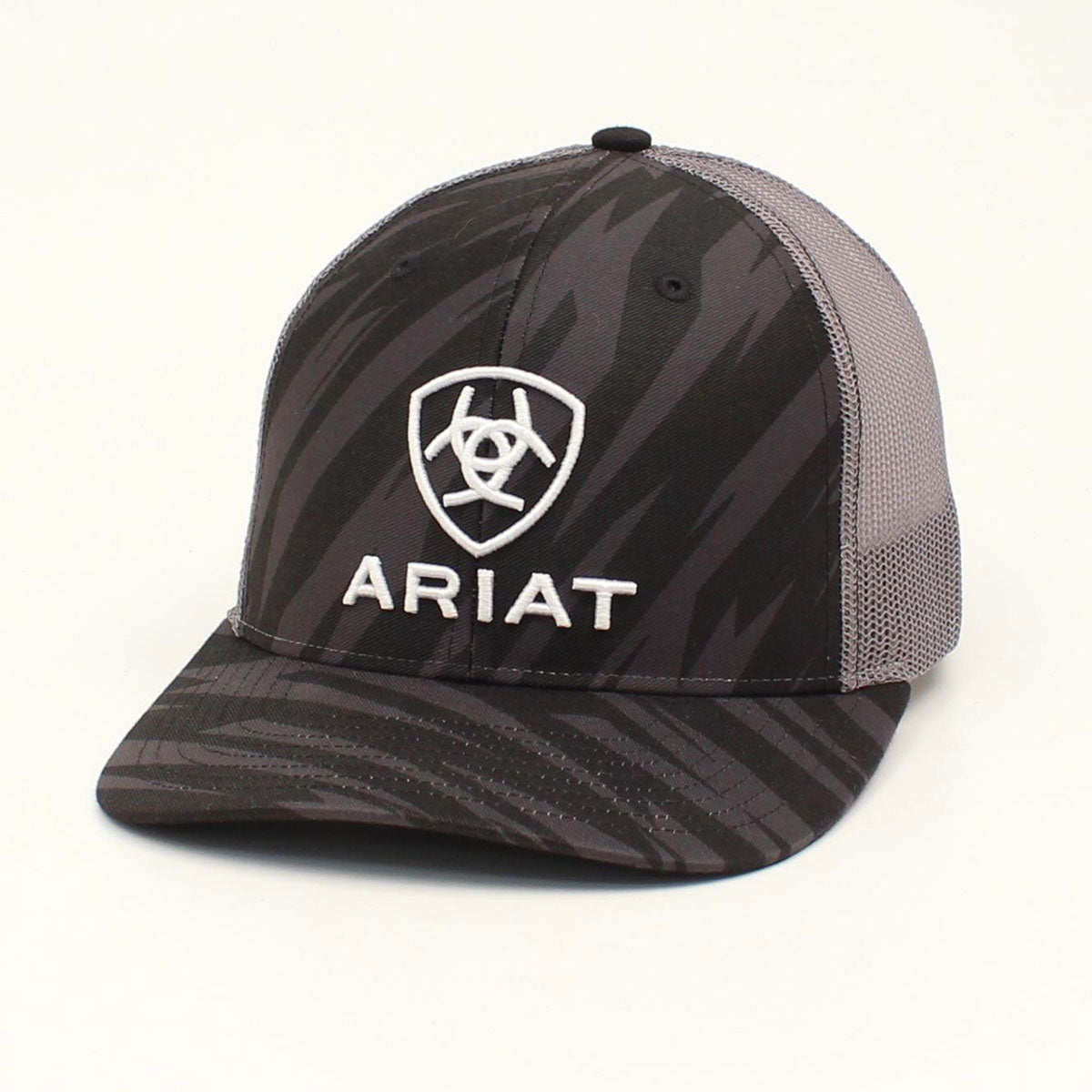 Ariat Black Streak Stacked Logo Cap