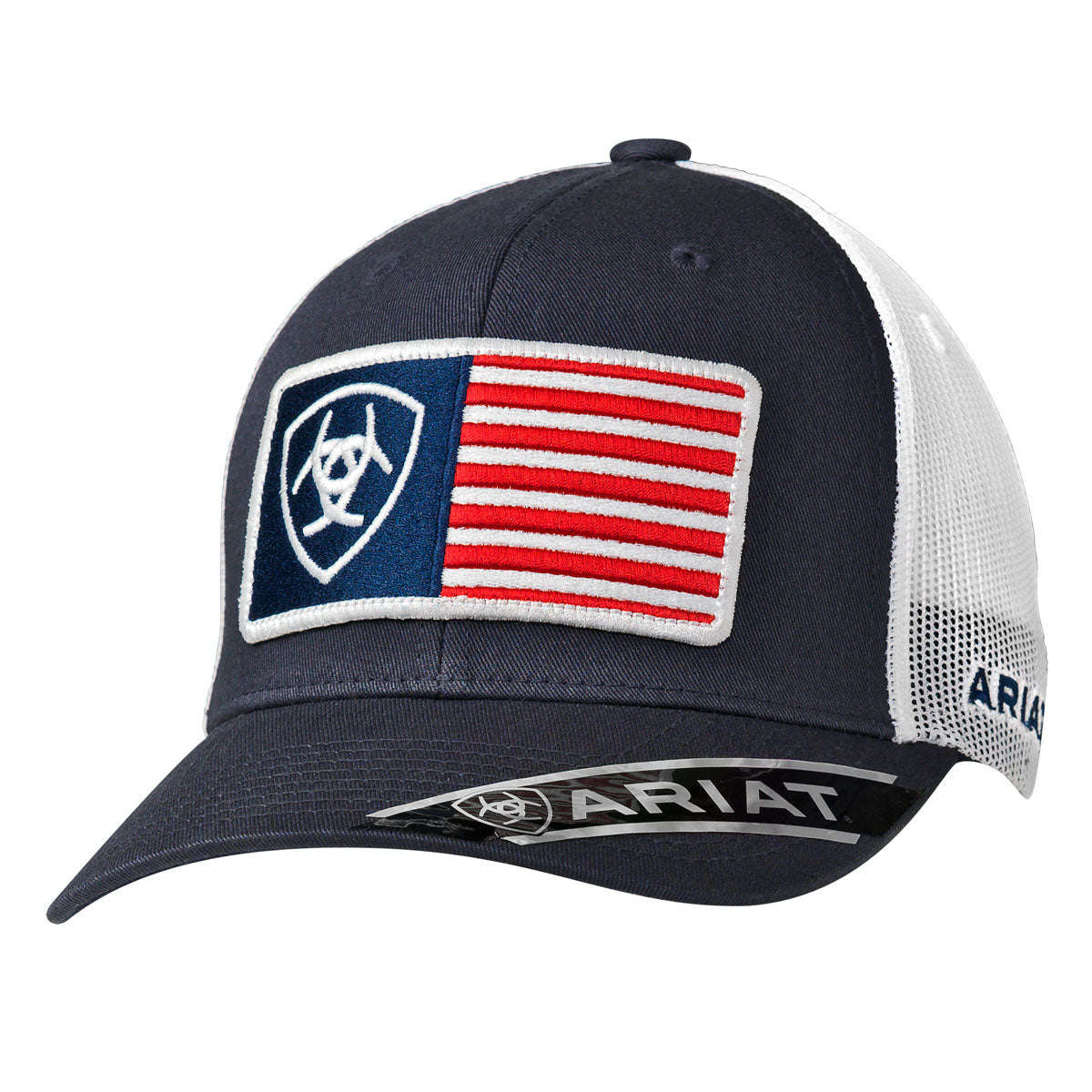 Ariat Navy Flag Patch Cap