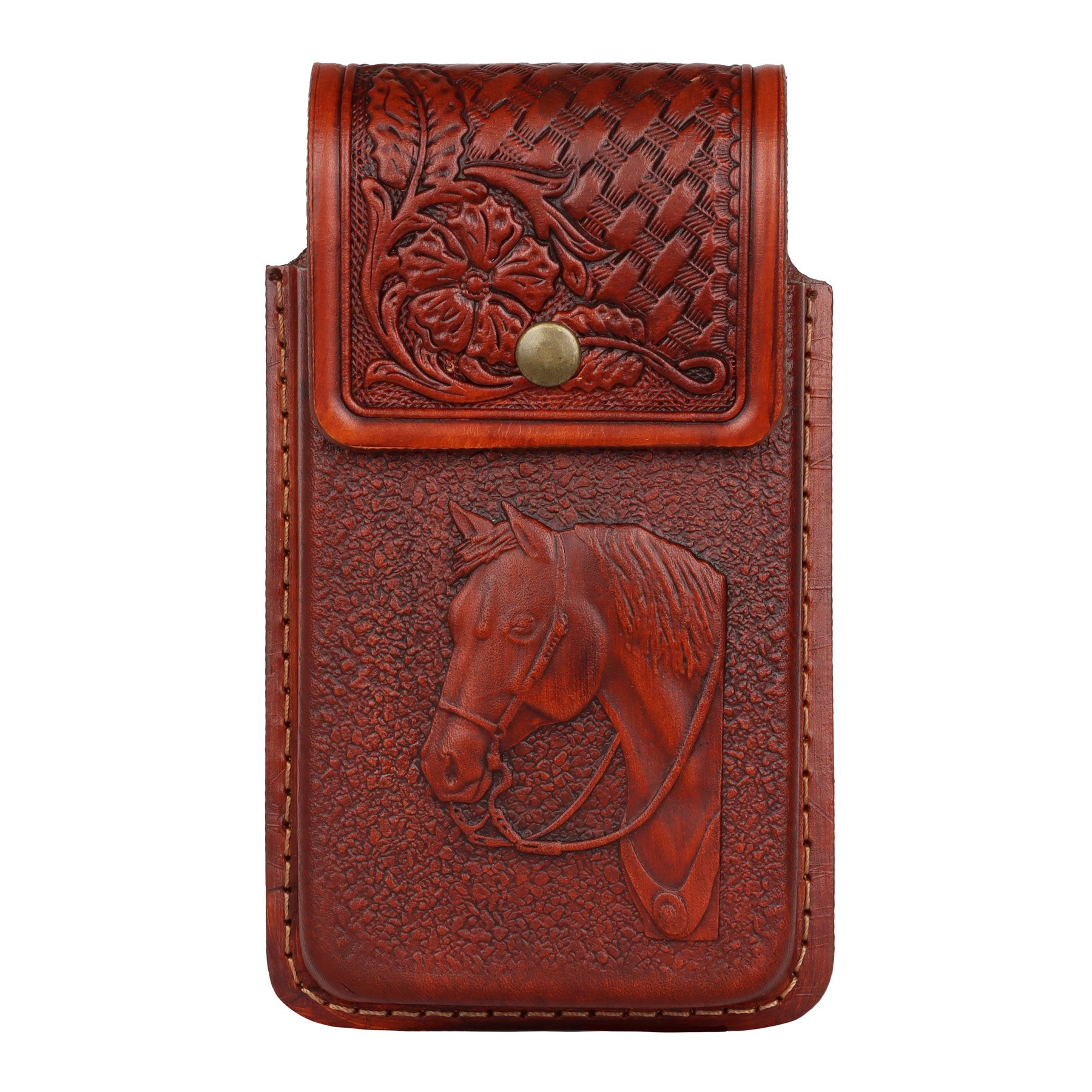 Tombstone Honey HorseHead Tooled Phone Case