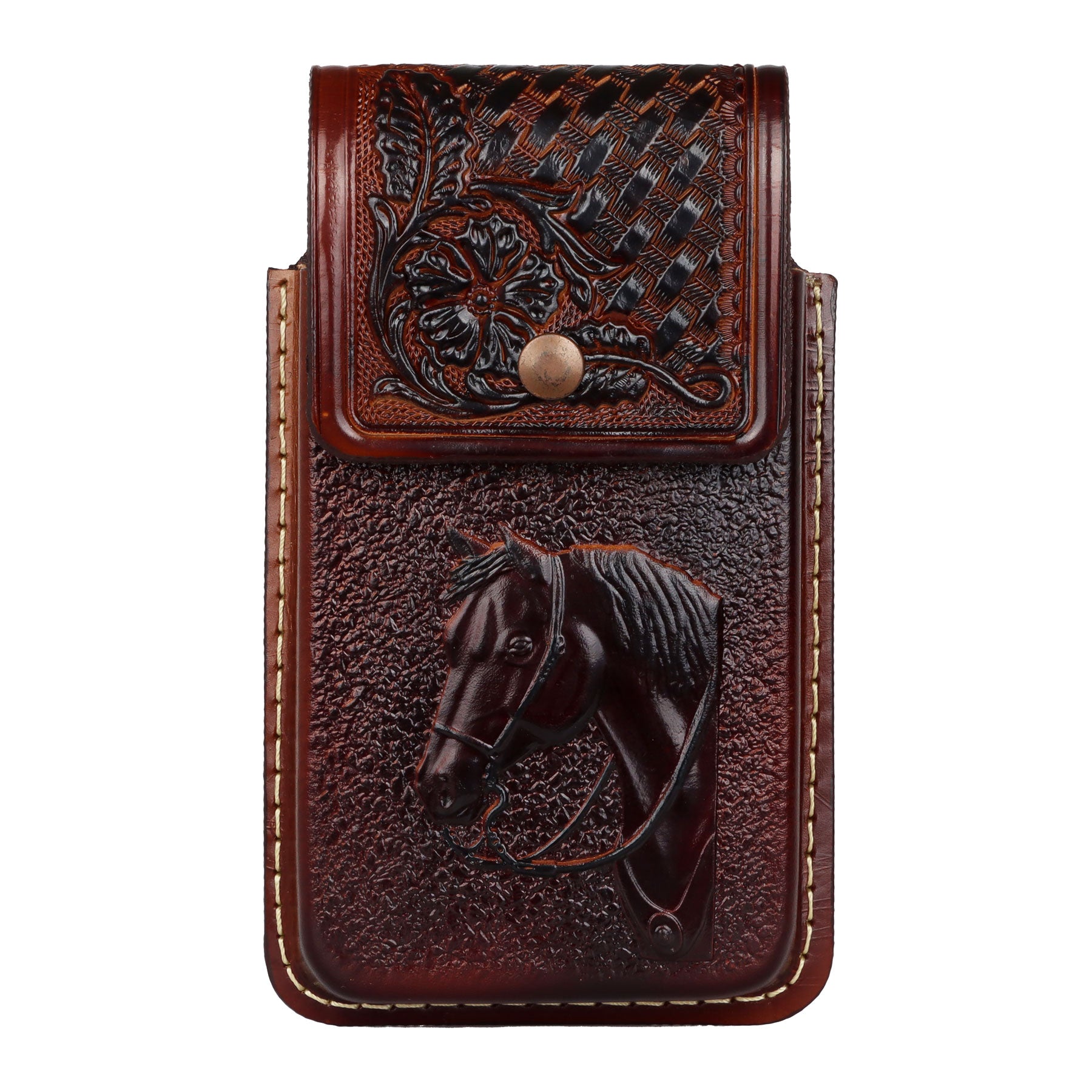 Tombstone HorseHead Tooled Phone Case