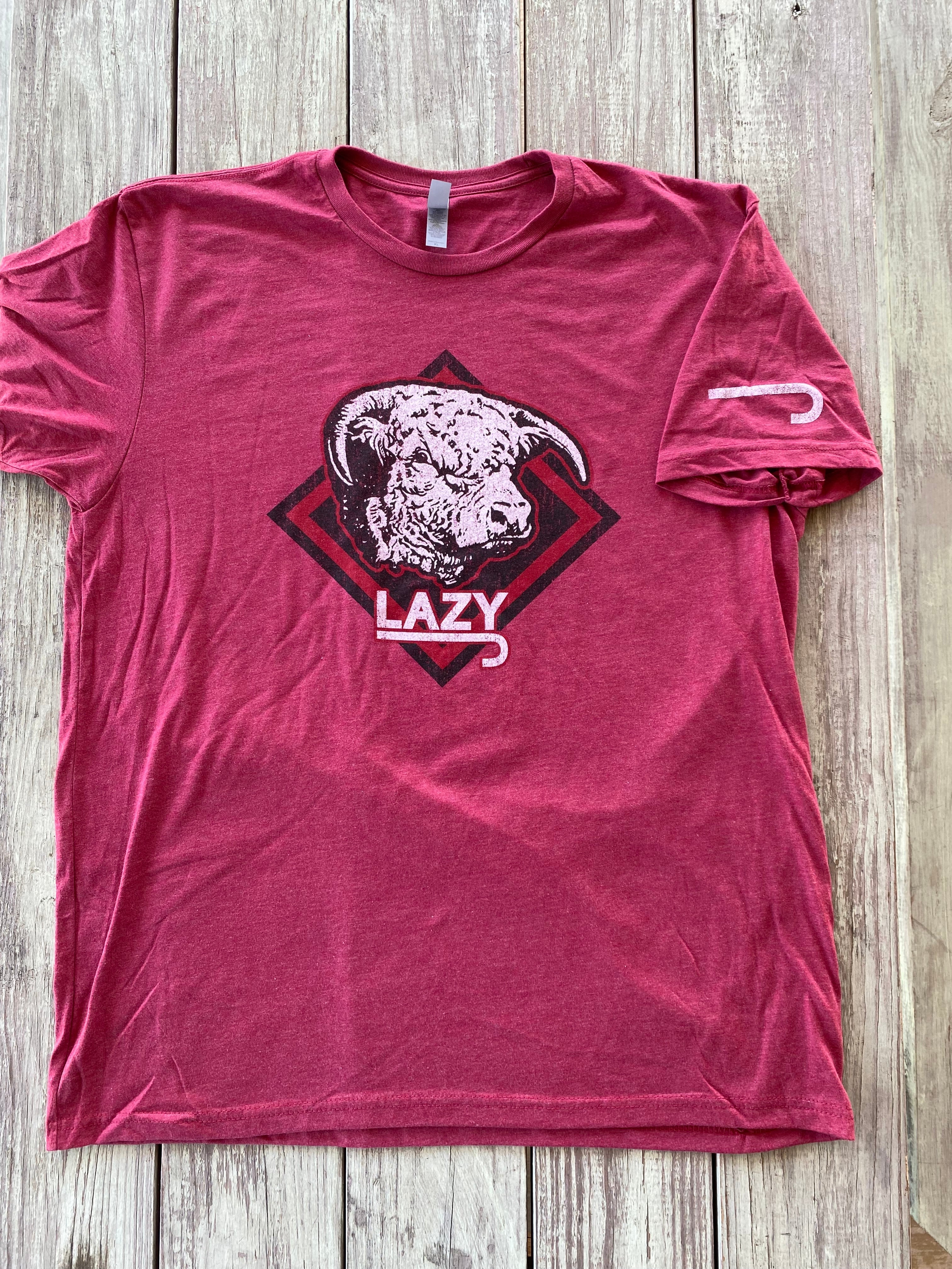 Lazy J Ranch Wear Red Diamond Hereford Short Sleeve T-Shirt