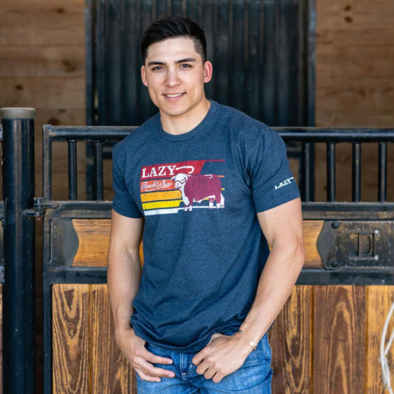 Lazy J Ranch Wear Midnight Retro Short Sleeve T-Shirt