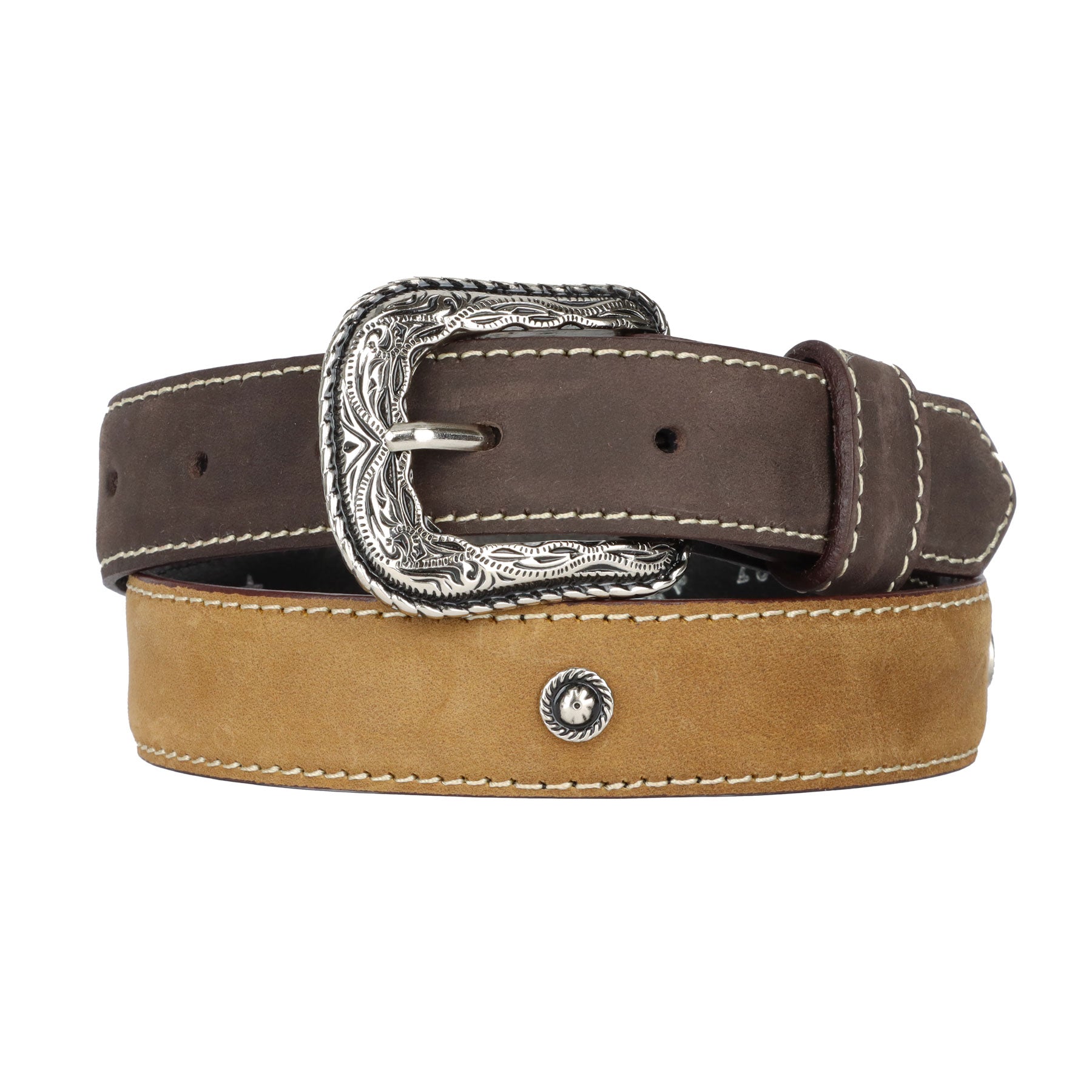 Stone Belts Youth Brown Western Belt