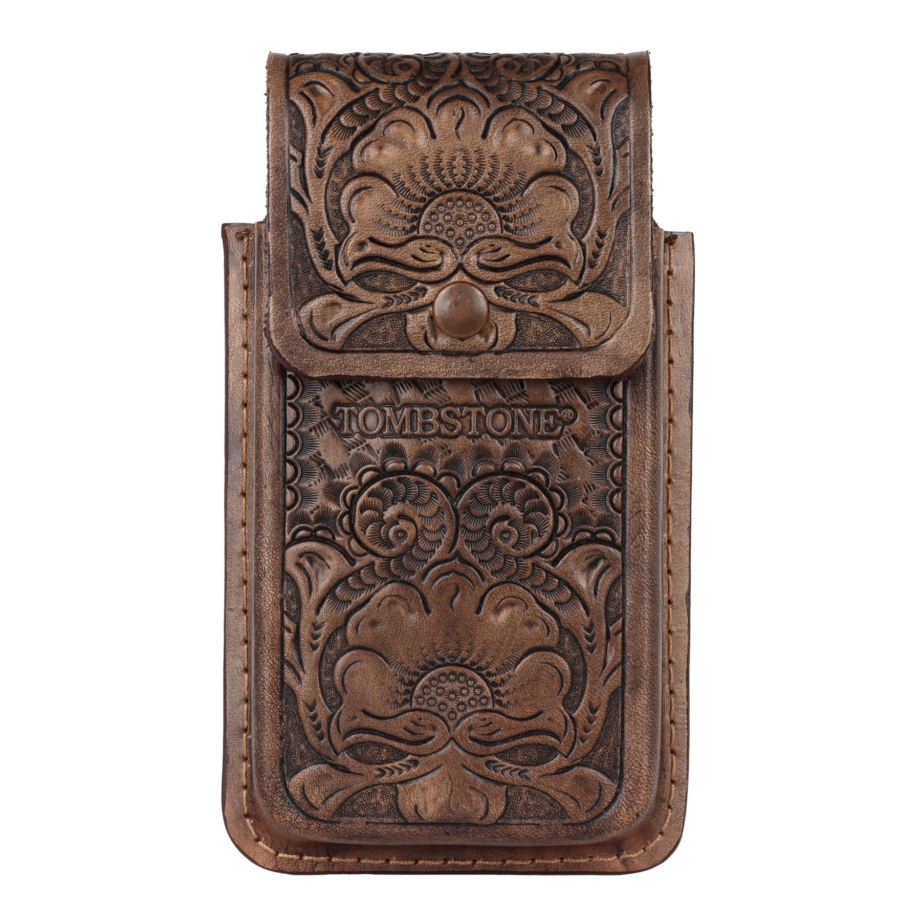 Tombstone Grey Tooled Floral Phone Case