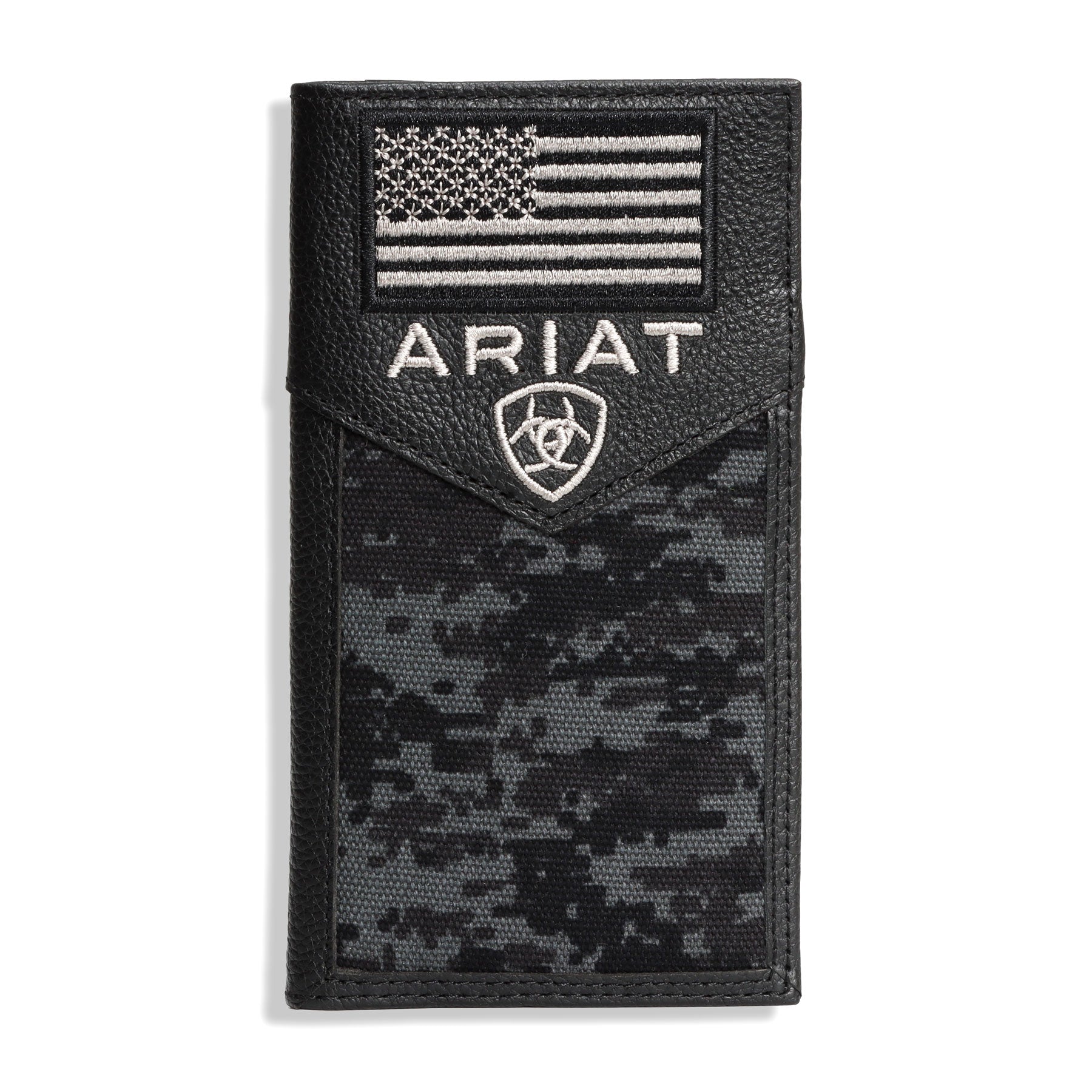 Ariat Black Digital Camo Rodeo Wallet