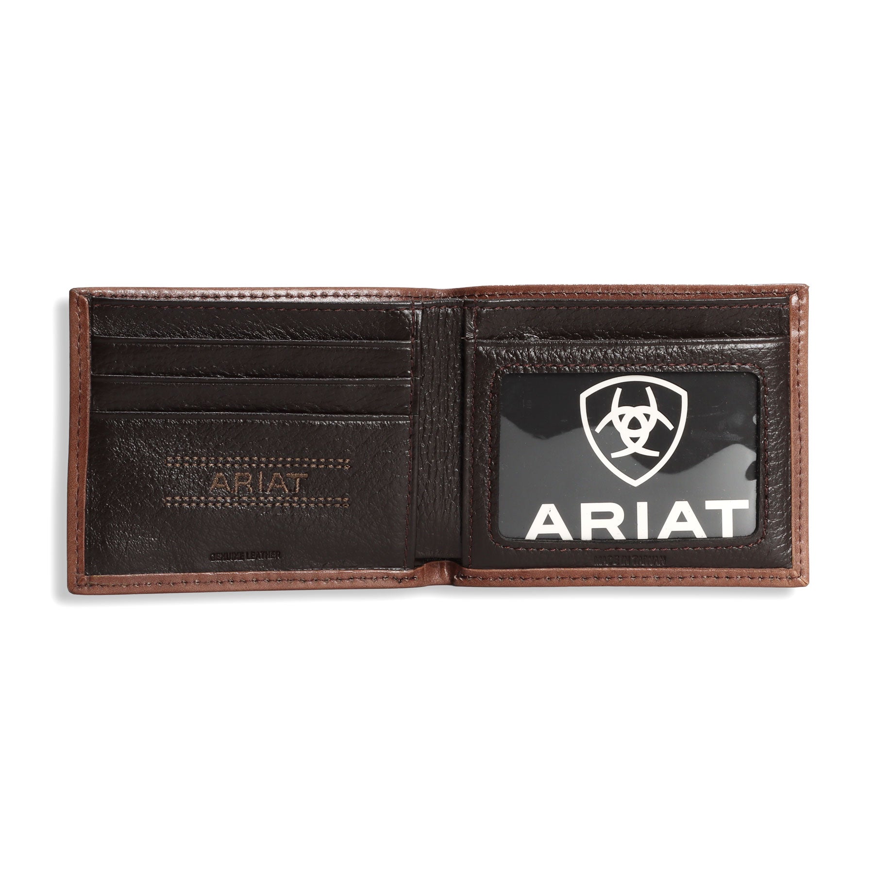 Ariat Brown Tooled Bifold Wallet